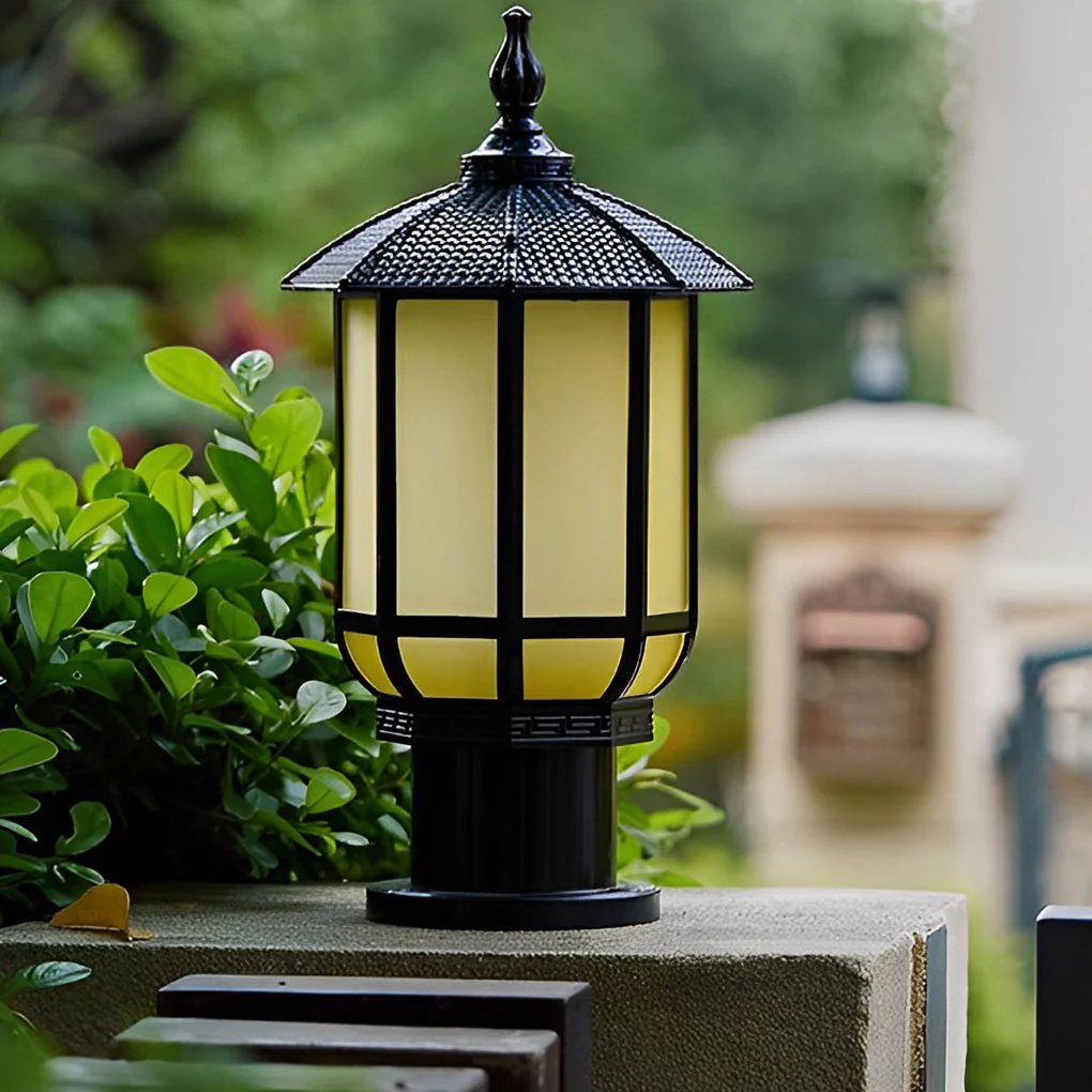 Vincent Retro Outdoor Fence Post Lights - Image 3