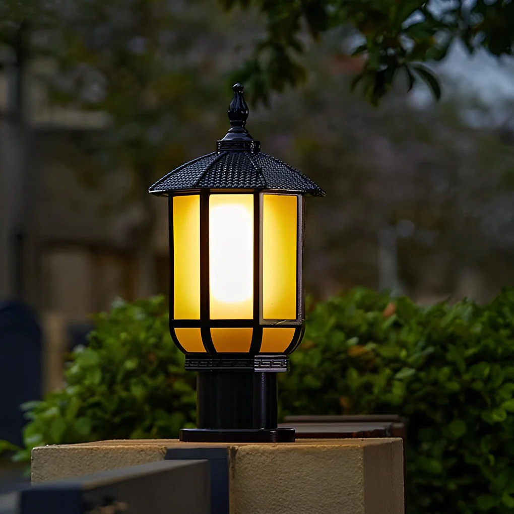Vincent Retro Outdoor Fence Post Lights - Image 5