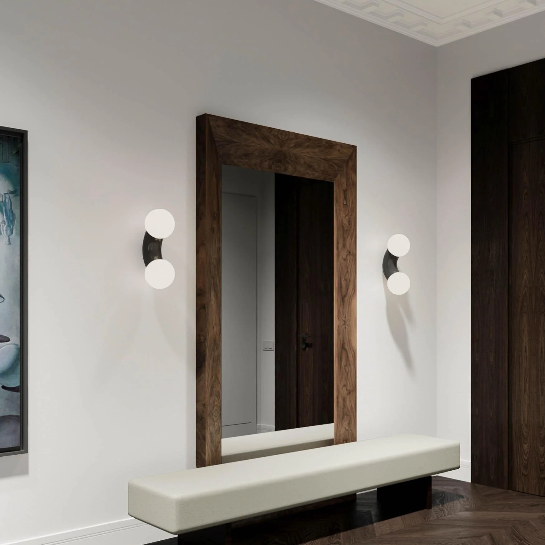Ithaara Premium Nordic Art Glass Wall Lamp - Image 36