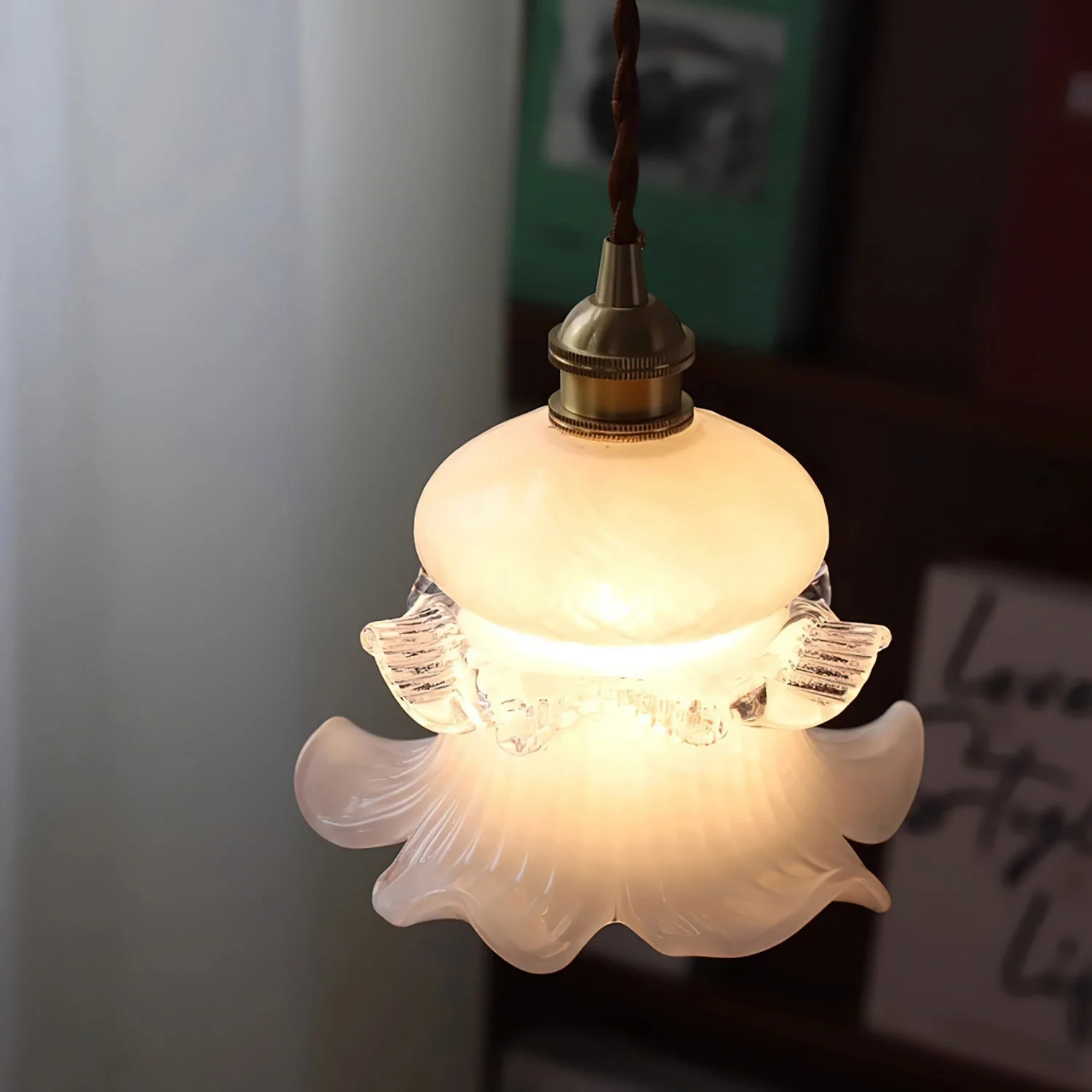 Vintage Modern Brass Pendant Light - Image 12