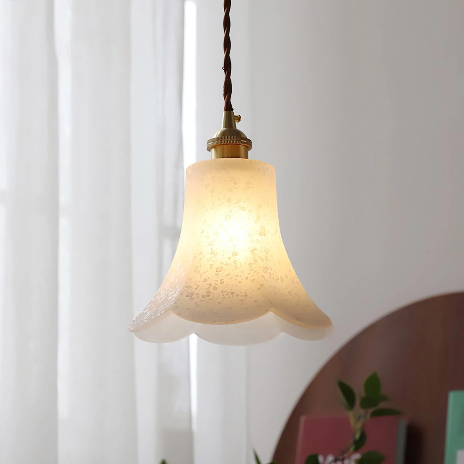 Vintage Modern Brass Pendant Light - Image 13