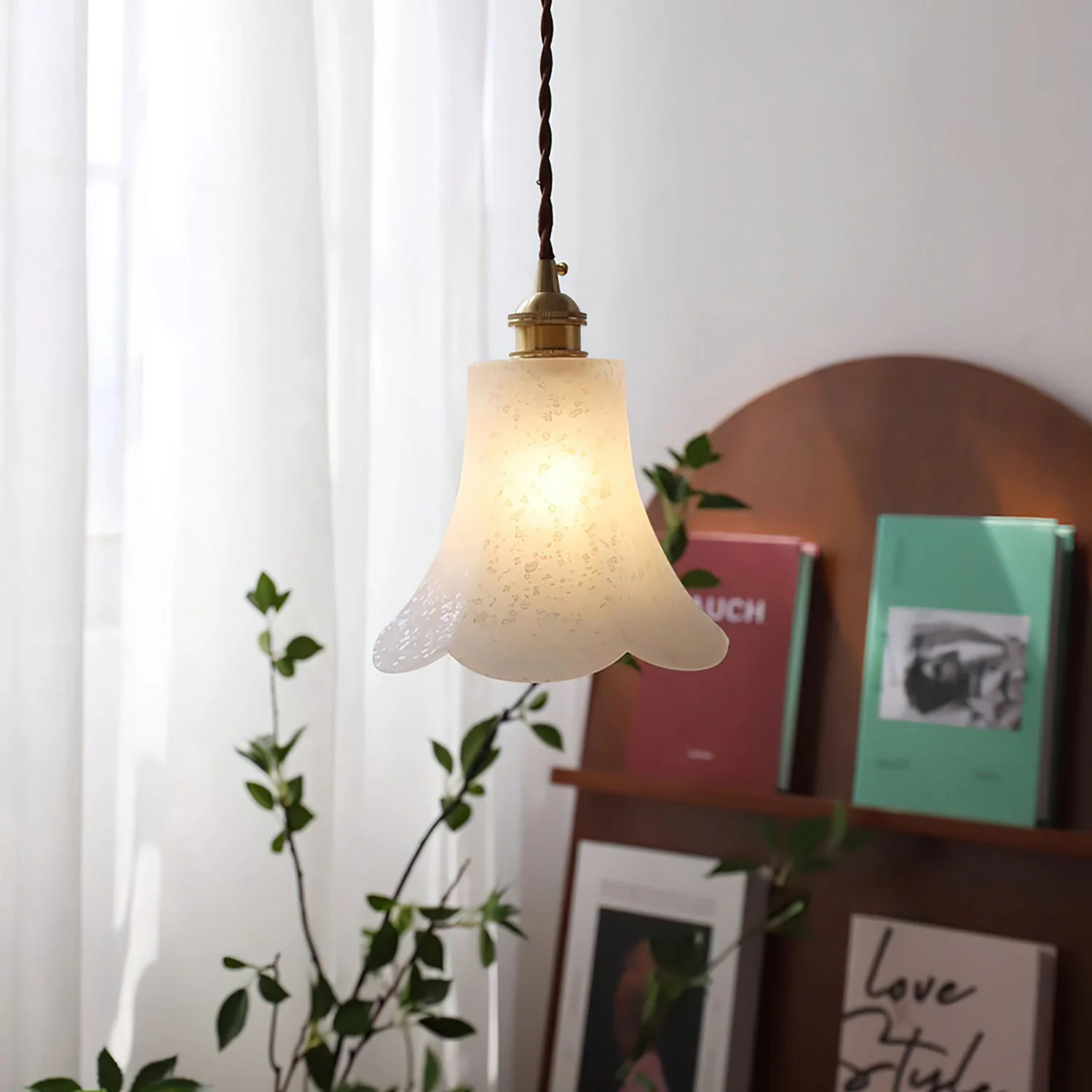 Vintage Modern Brass Pendant Light - Image 14