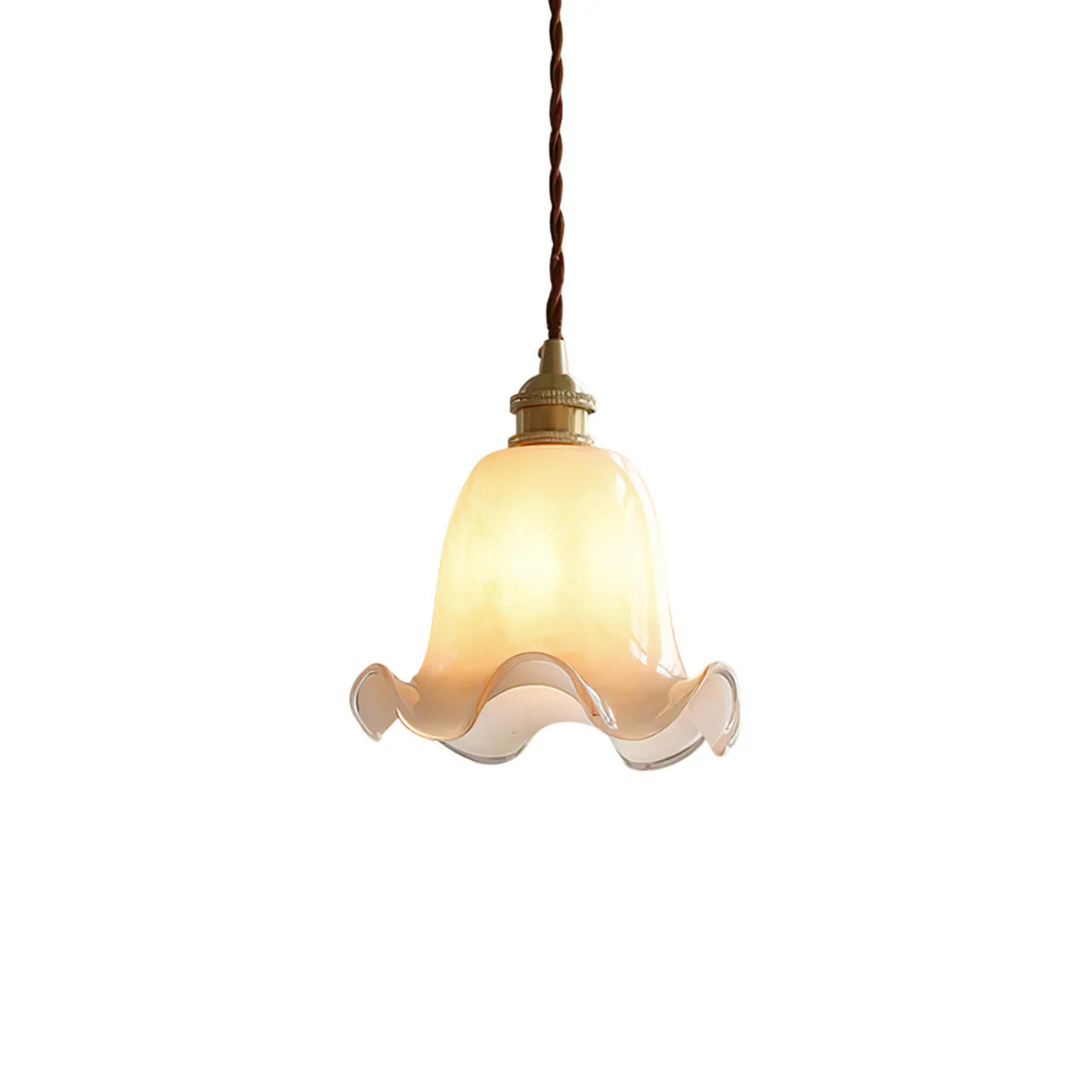 Vintage Modern Brass Pendant Light - Image 19