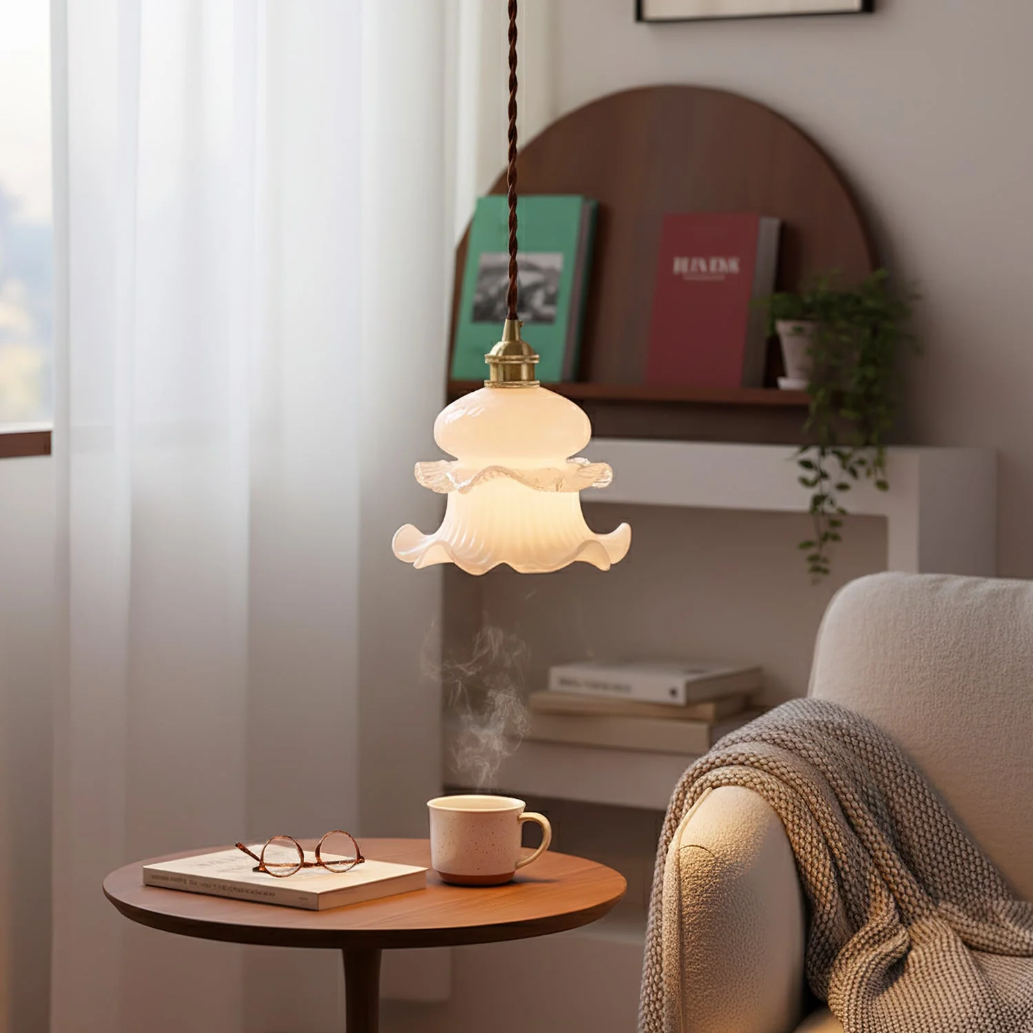 Vintage Modern Brass Pendant Light - Image 6