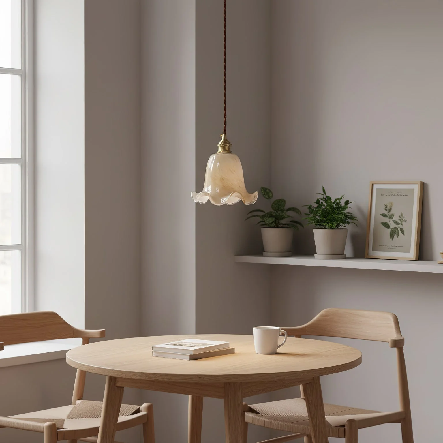 Vintage Modern Brass Pendant Light - Image 8