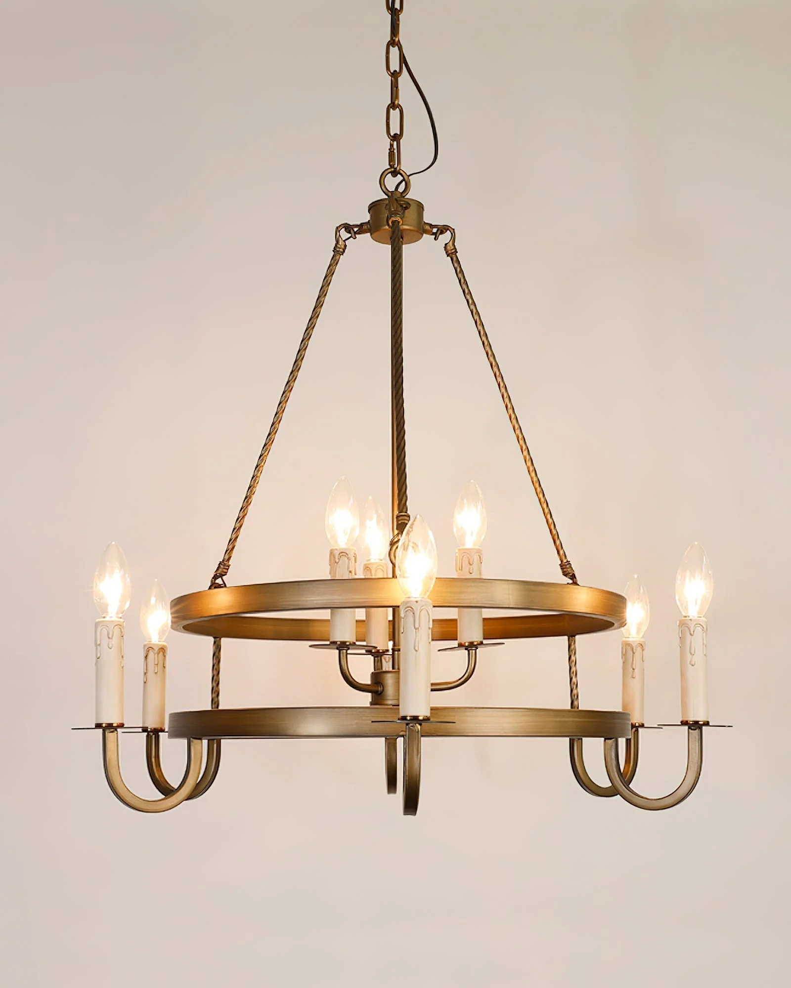 Vintara Brass Candle Chandelier - Image 13