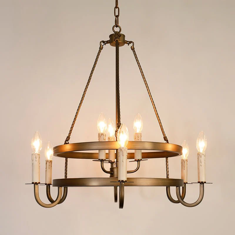 Vintara Brass Candle Chandelier - Image 17