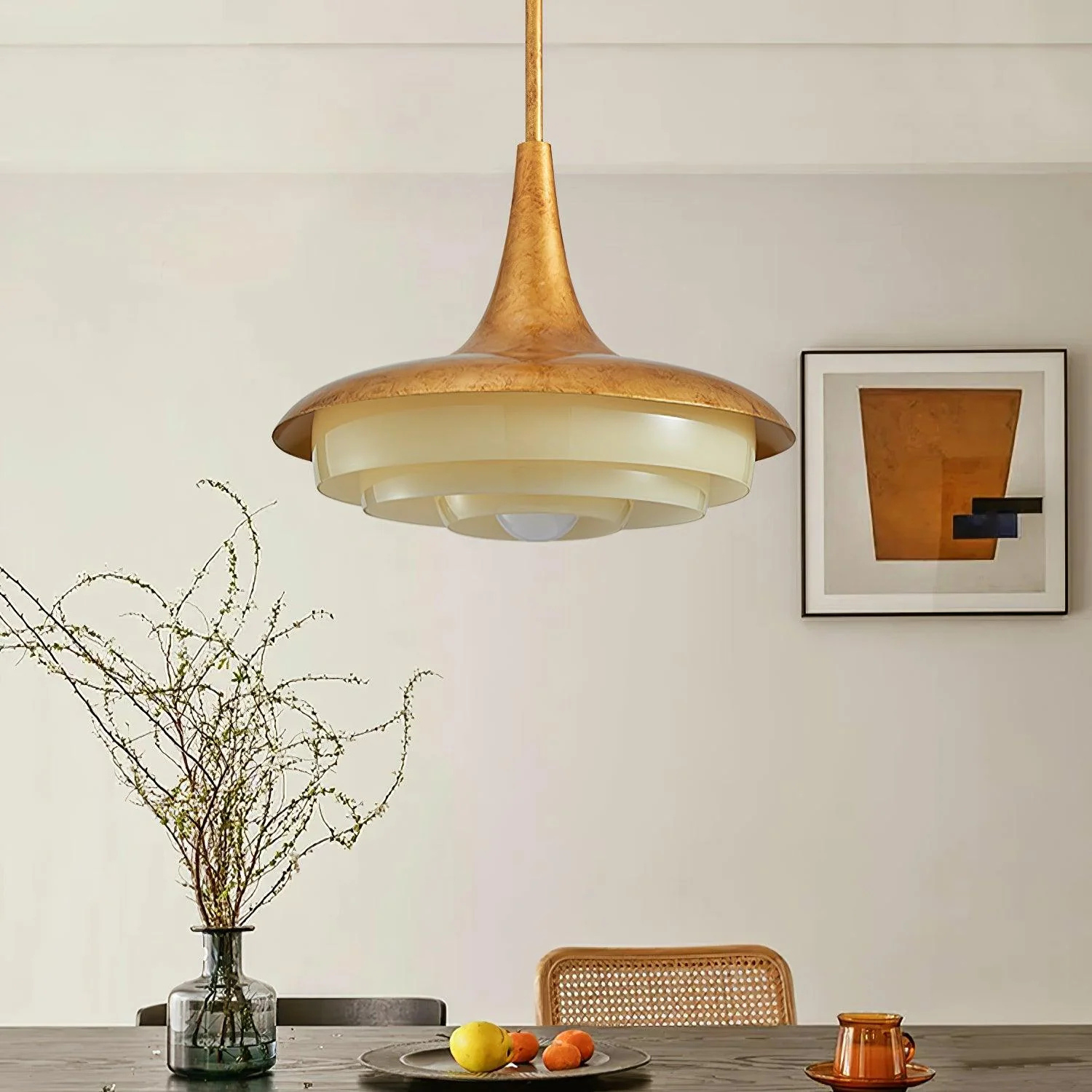 Vioce Mid-Century Modern Glass Pendant Light - Image 12