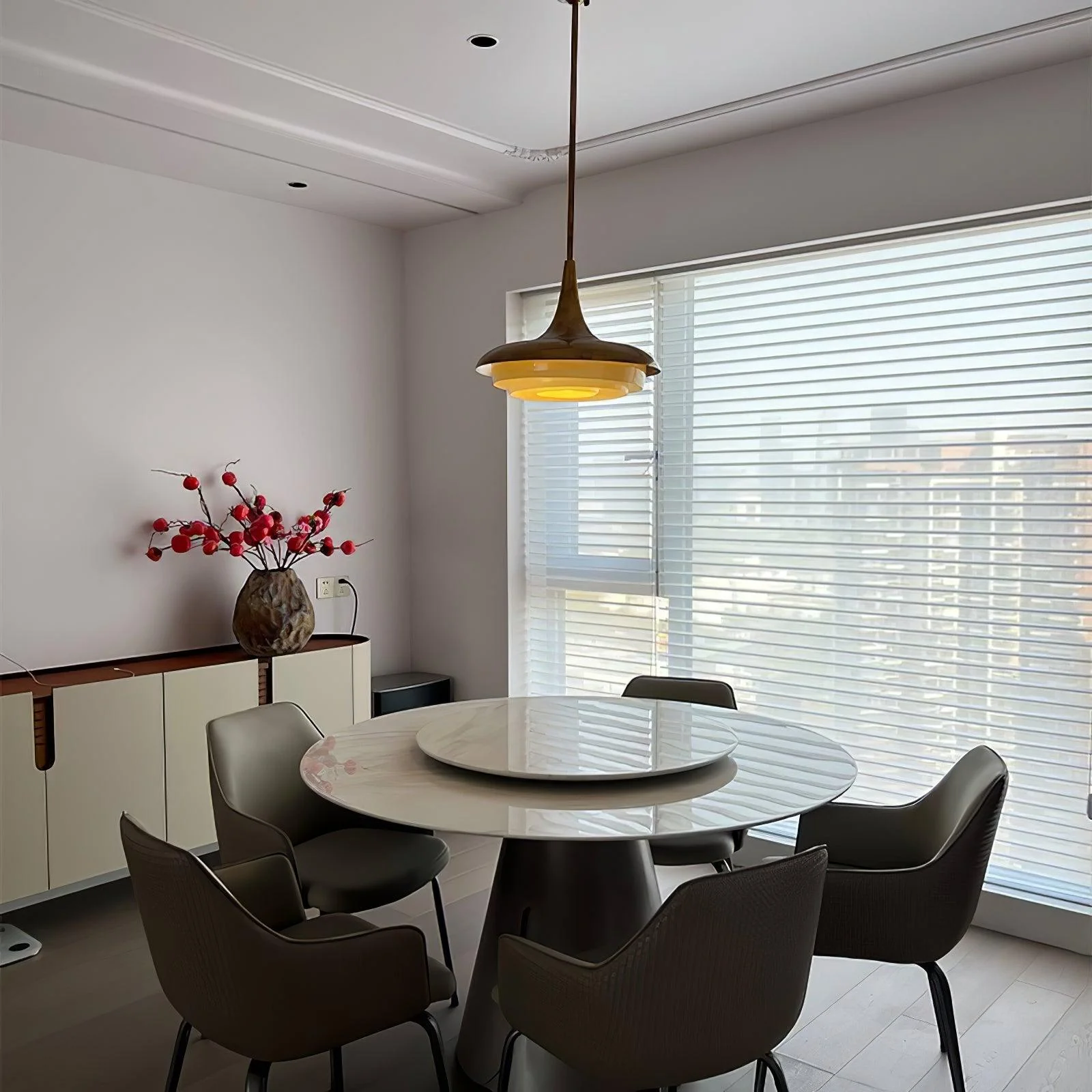 Vioce Mid-Century Modern Glass Pendant Light - Image 28
