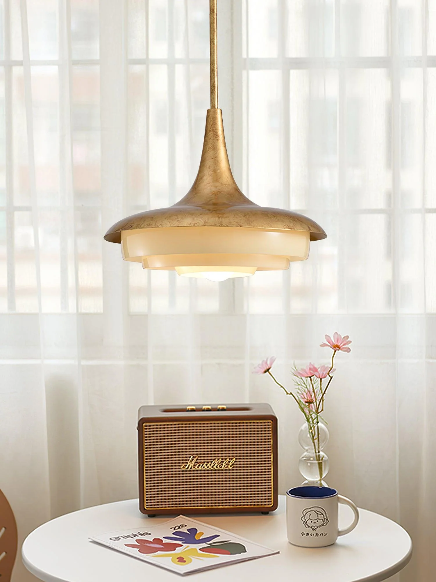 Vioce Mid-Century Modern Glass Pendant Light - Image 34