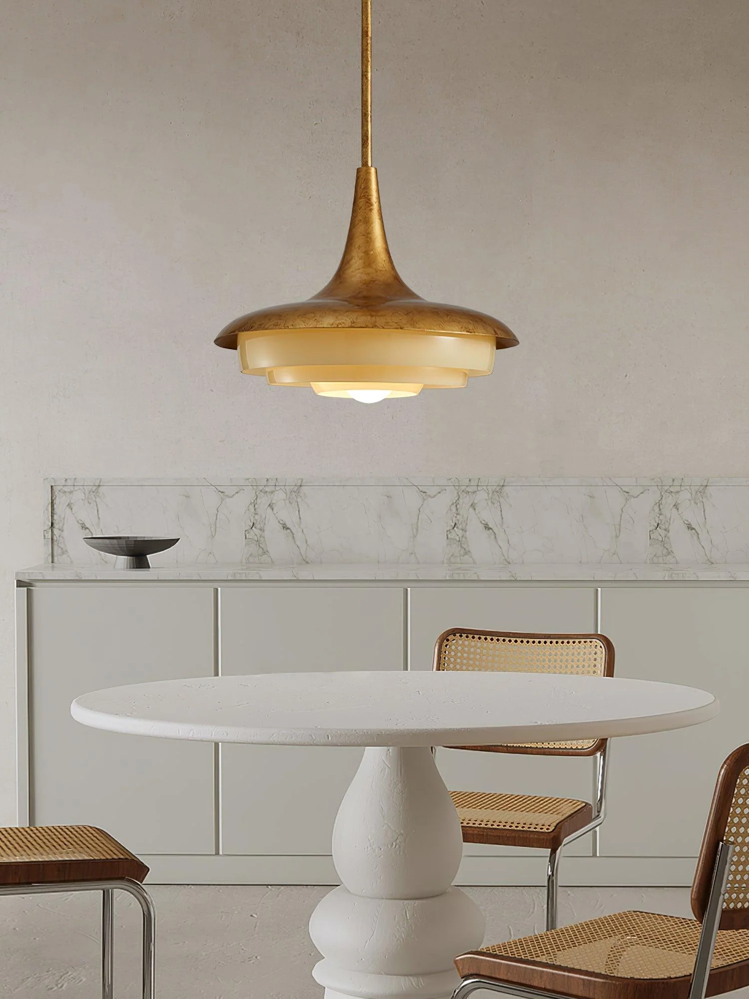 Vioce Mid-Century Modern Glass Pendant Light - Image 7