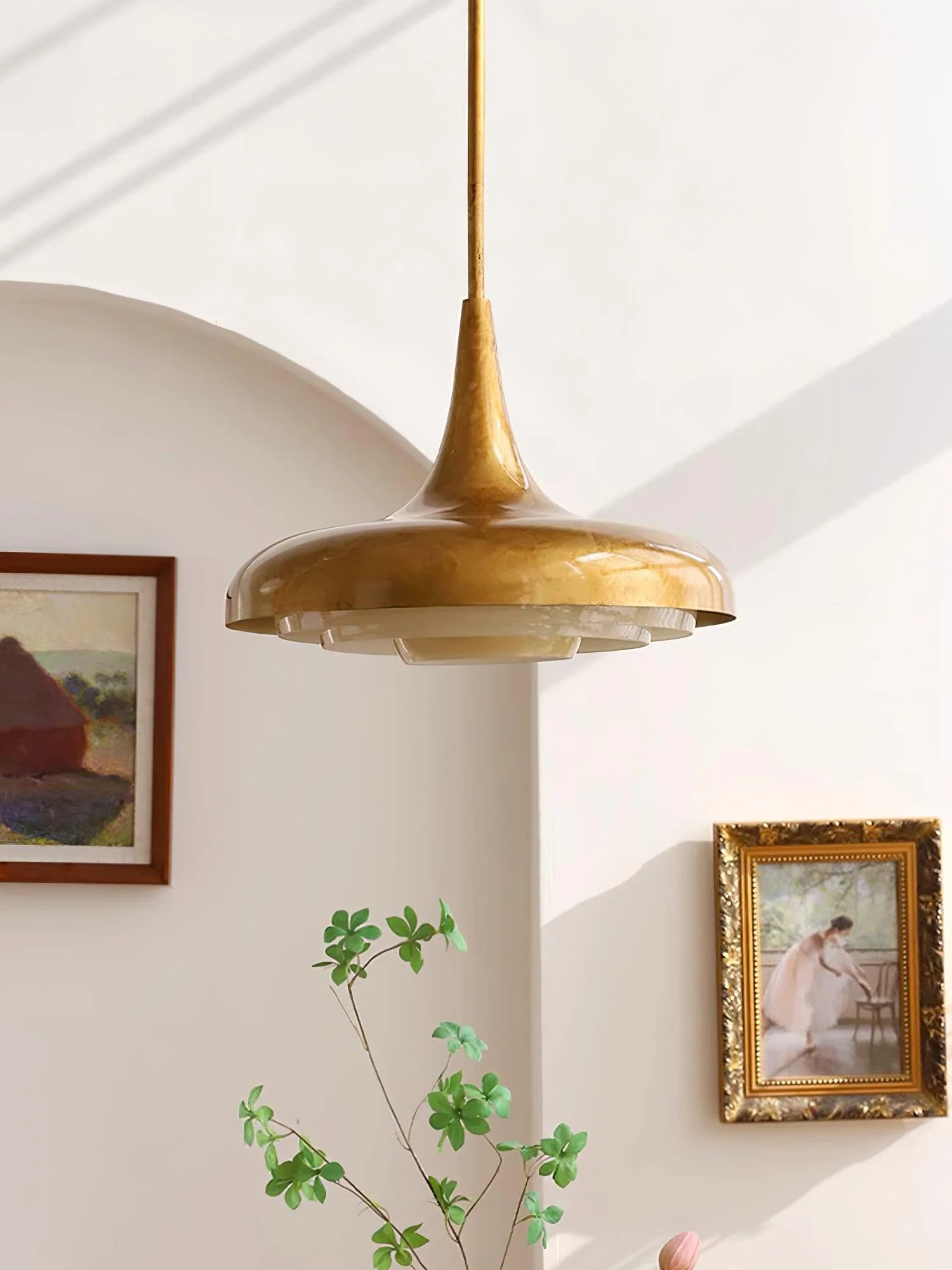 Vioce Mid-Century Modern Glass Pendant Light - Image 8