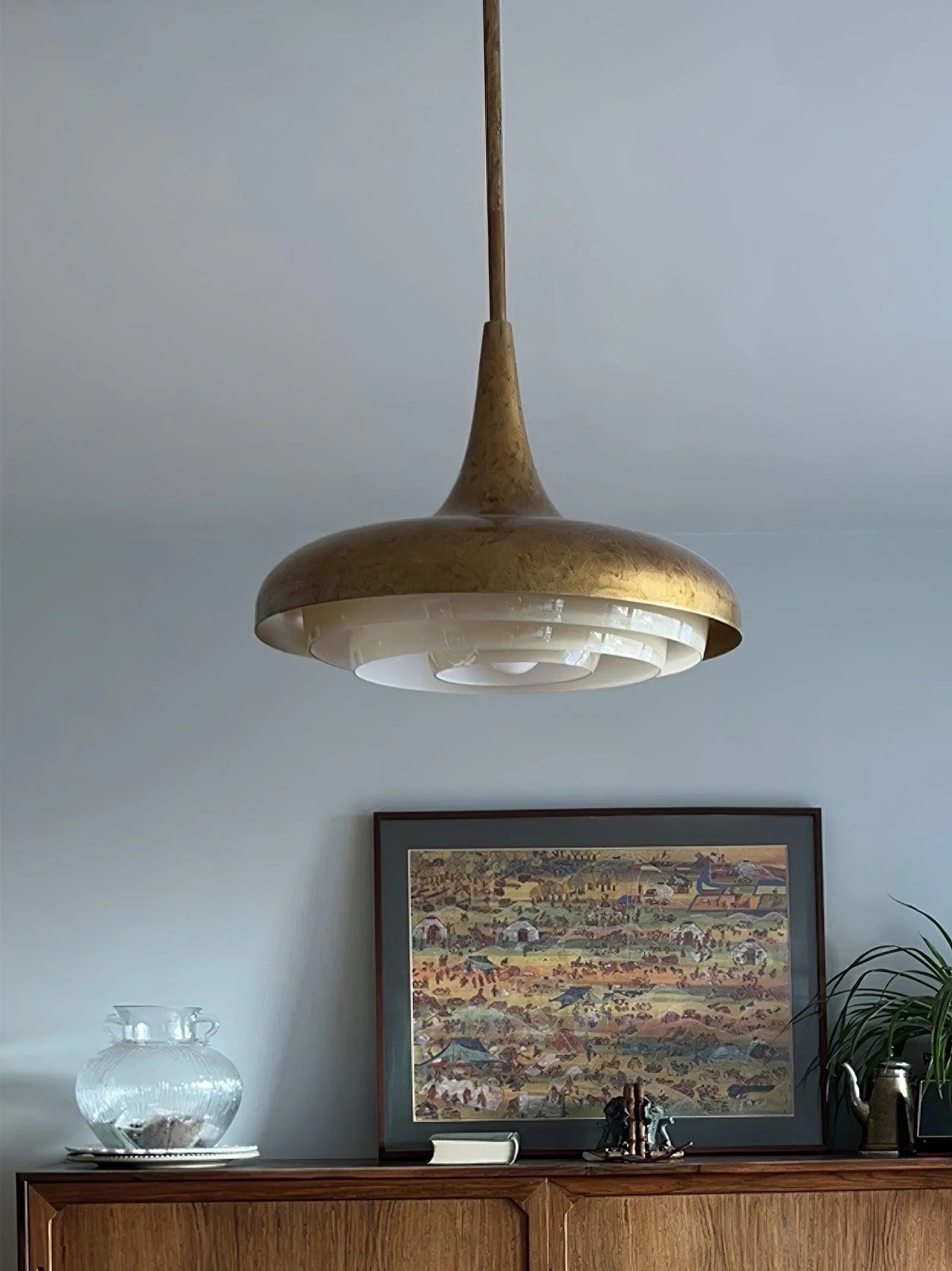 Vioce Mid-Century Modern Glass Pendant Light - Image 9