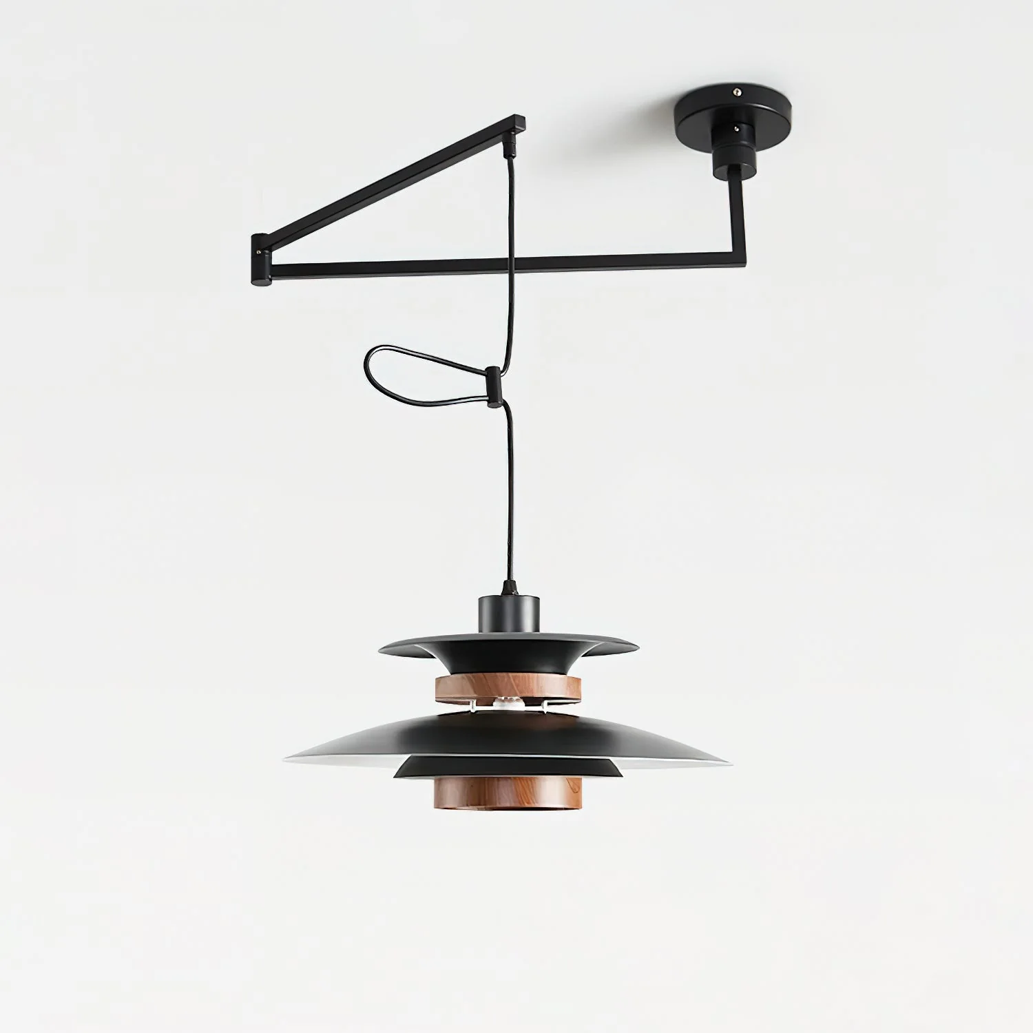 Virelith Steel & Wood Pendant Lamp