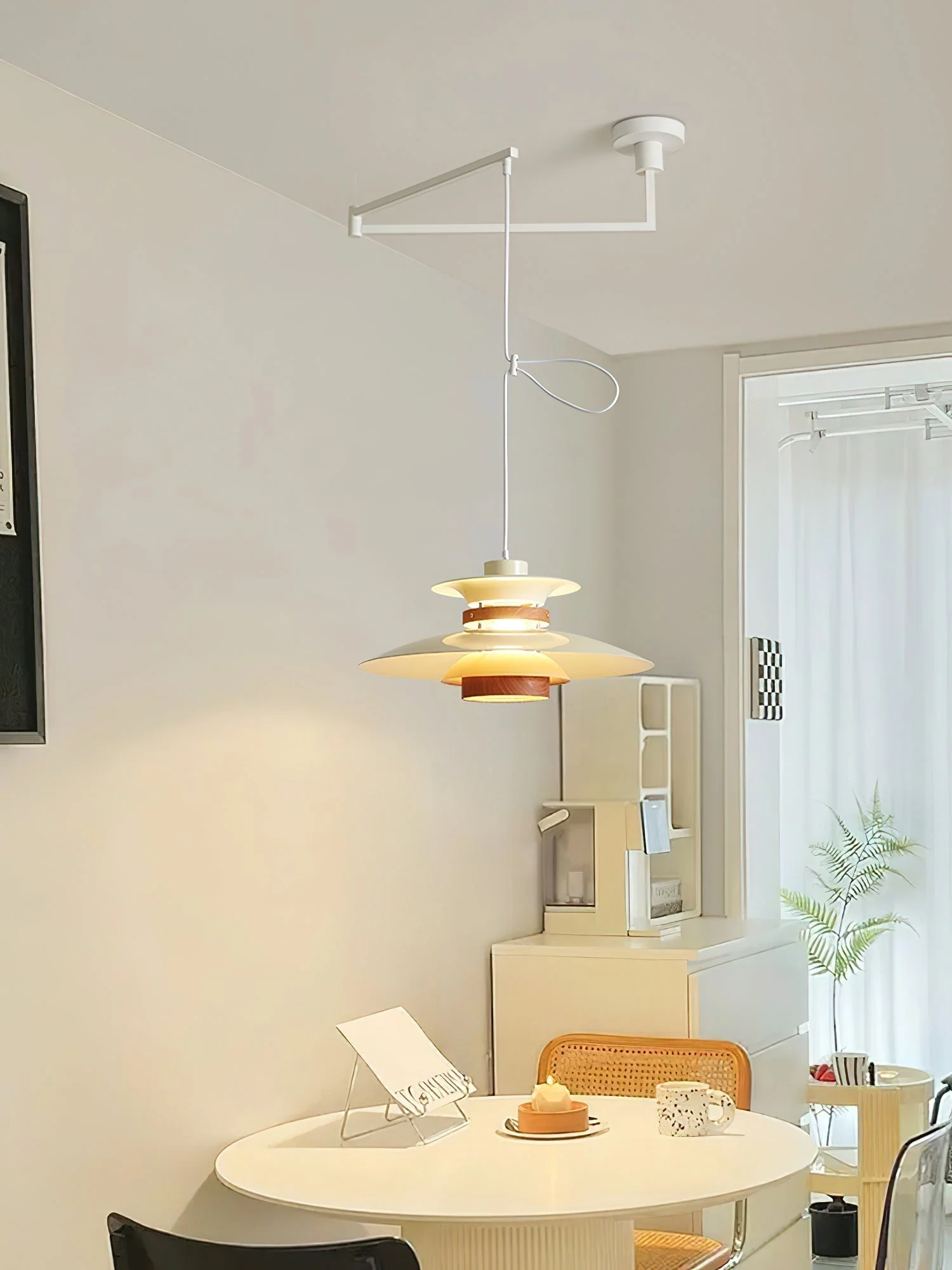 Virelith Steel & Wood Pendant Lamp - Image 11