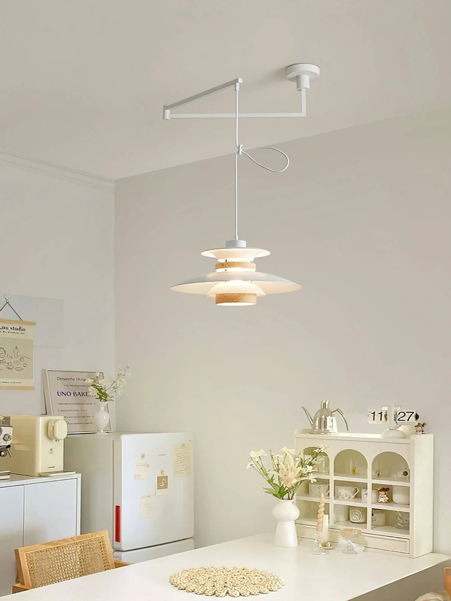 Virelith Steel & Wood Pendant Lamp - Image 12