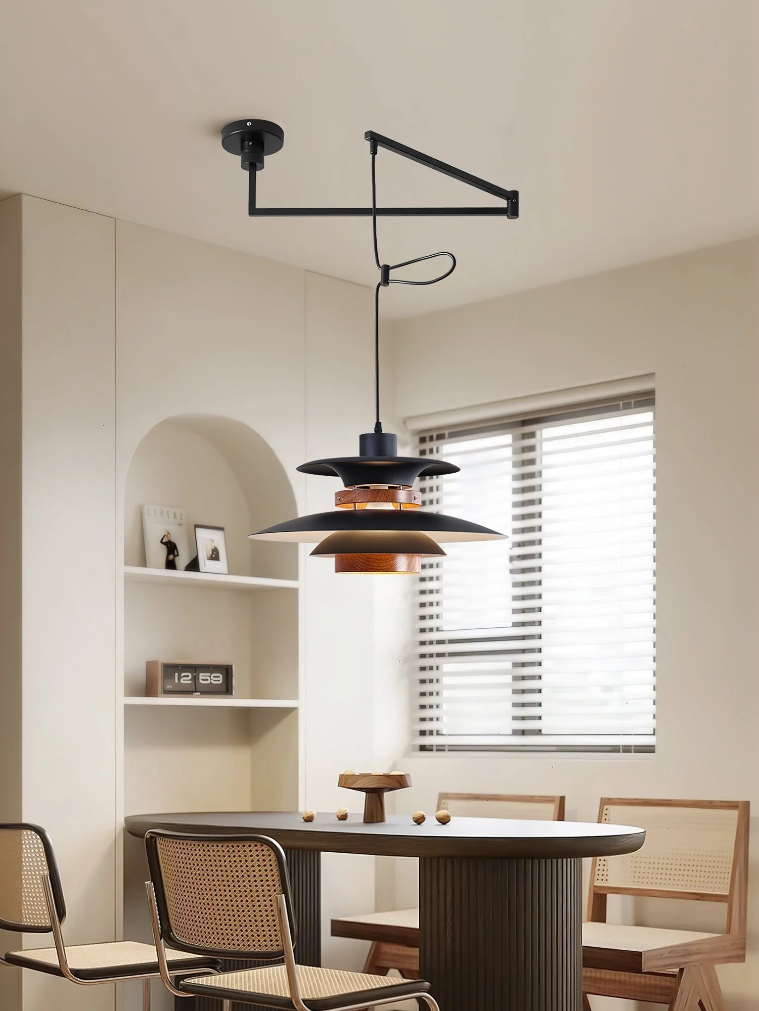 Virelith Steel & Wood Pendant Lamp - Image 15