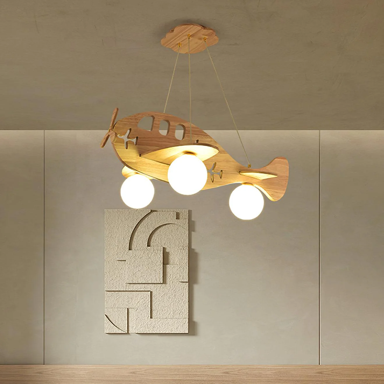 Virelith Wood Artistic Pendant Lamp - Image 4