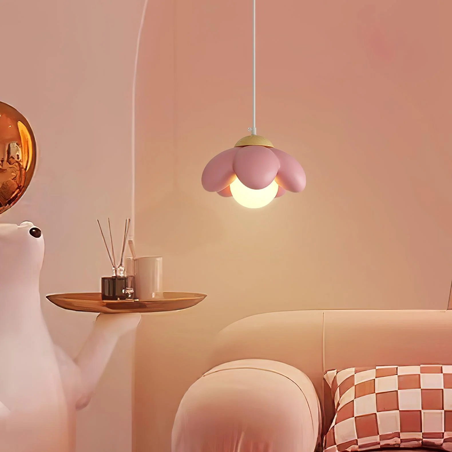 Virelithce Resin Cozy Artistic Pendant Lamp - Image 2