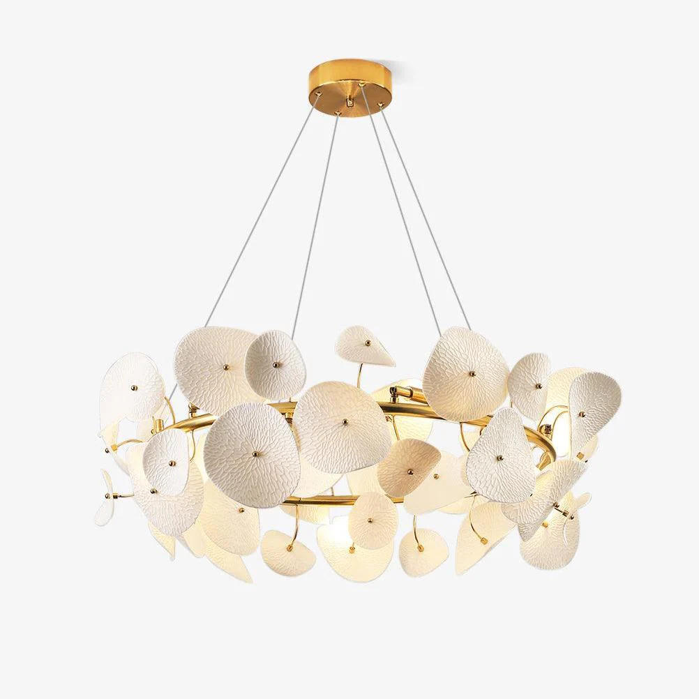Virinira Modern Elegance Petal Ceramic Chandelier