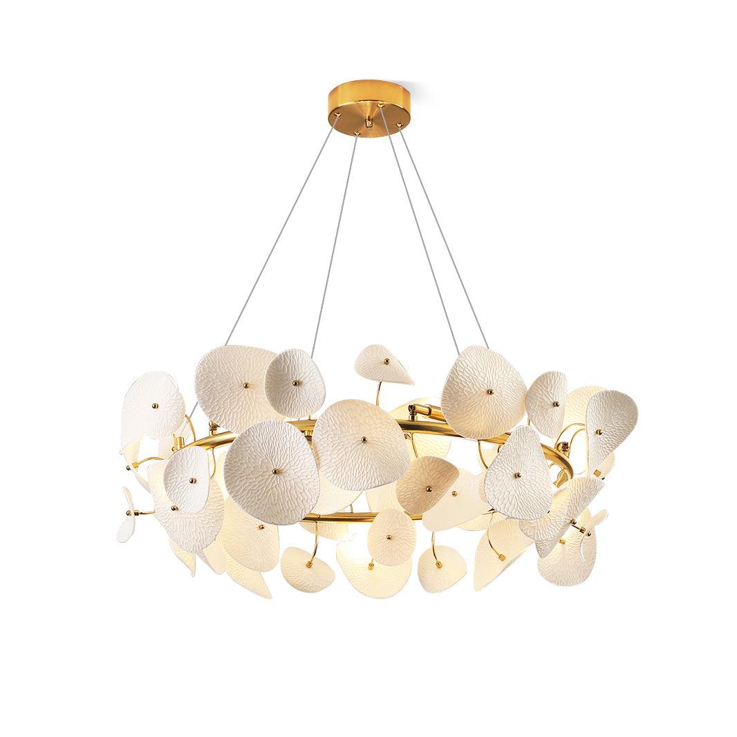 Virinira Modern Elegance Petal Ceramic Chandelier - Image 11