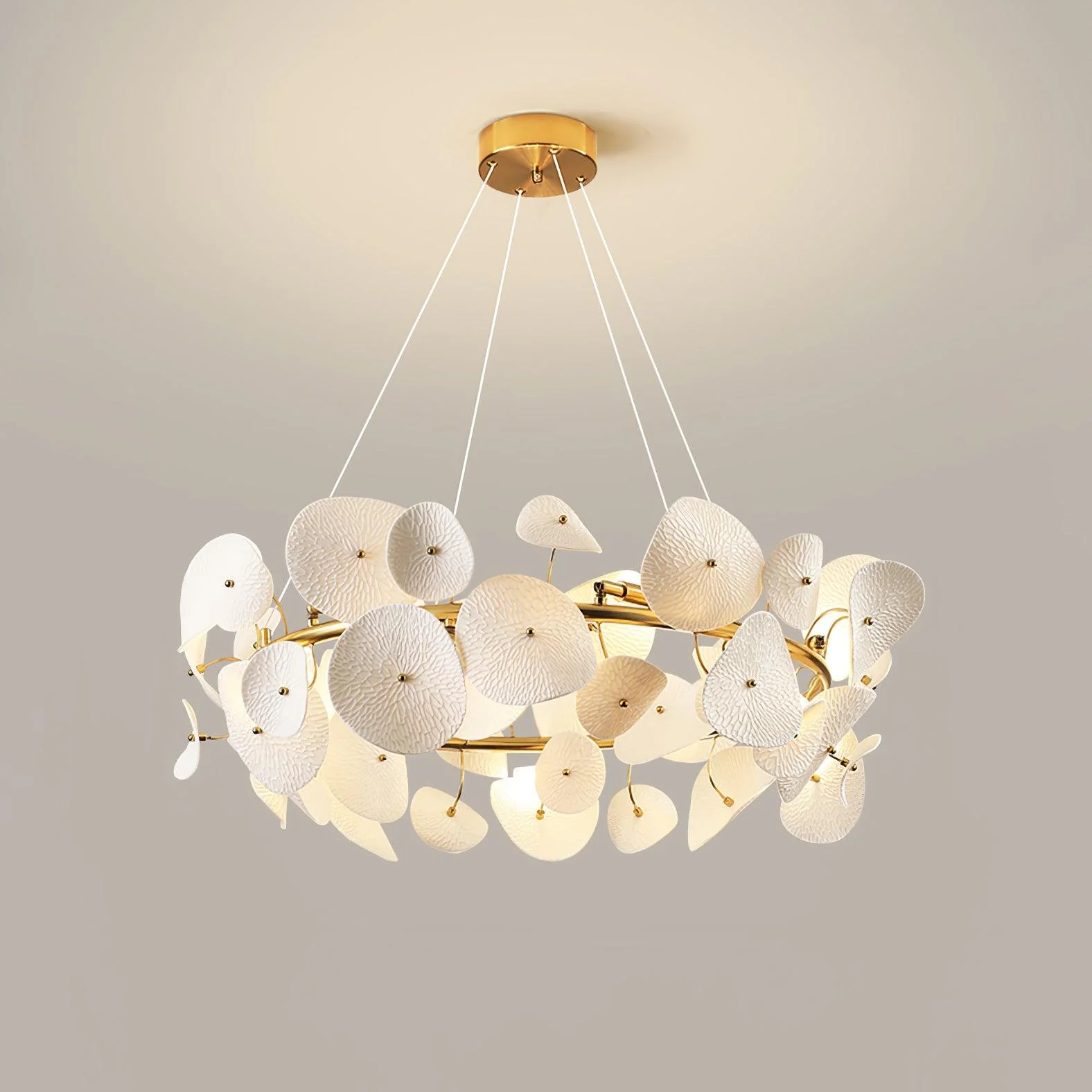 Virinira Modern Elegance Petal Ceramic Chandelier - Image 12