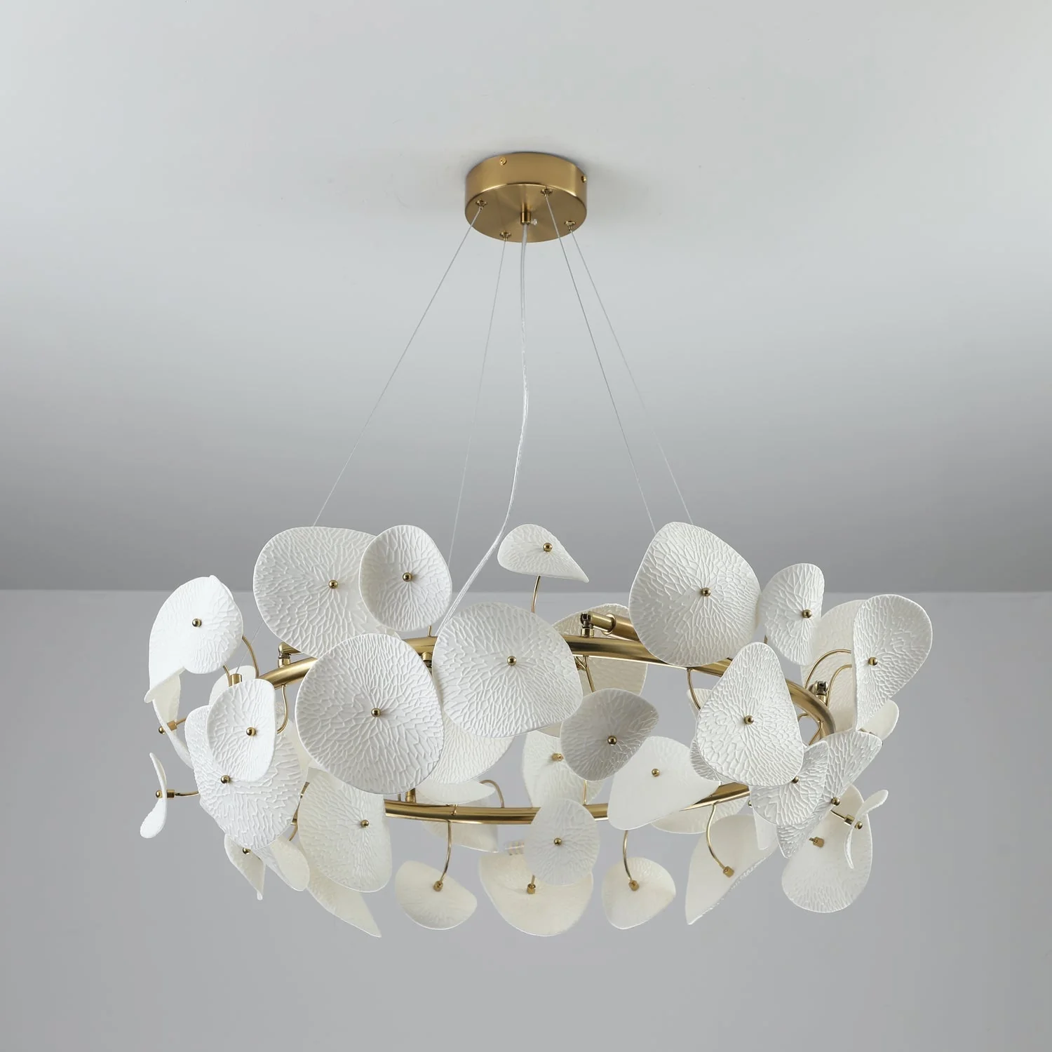 Virinira Modern Elegance Petal Ceramic Chandelier - Image 13