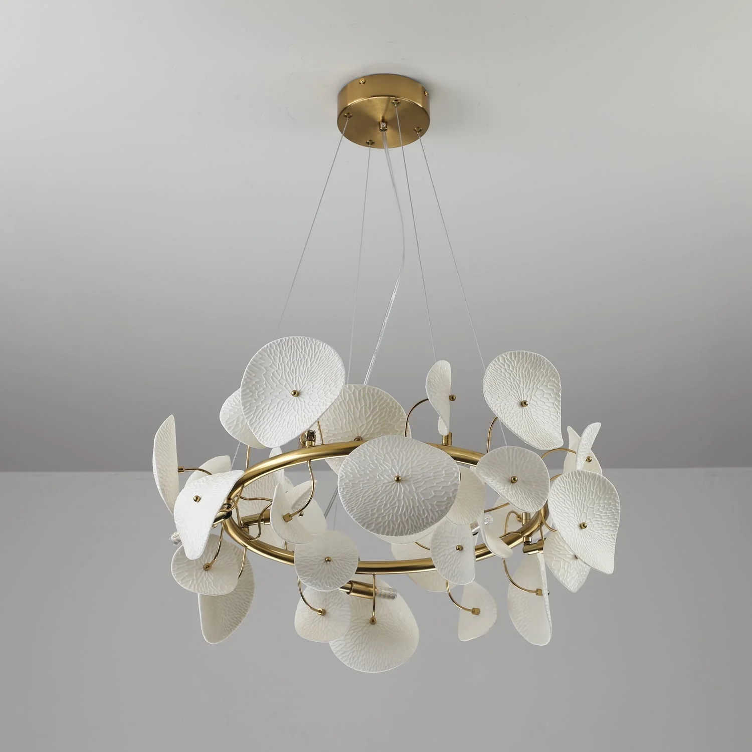 Virinira Modern Elegance Petal Ceramic Chandelier - Image 16
