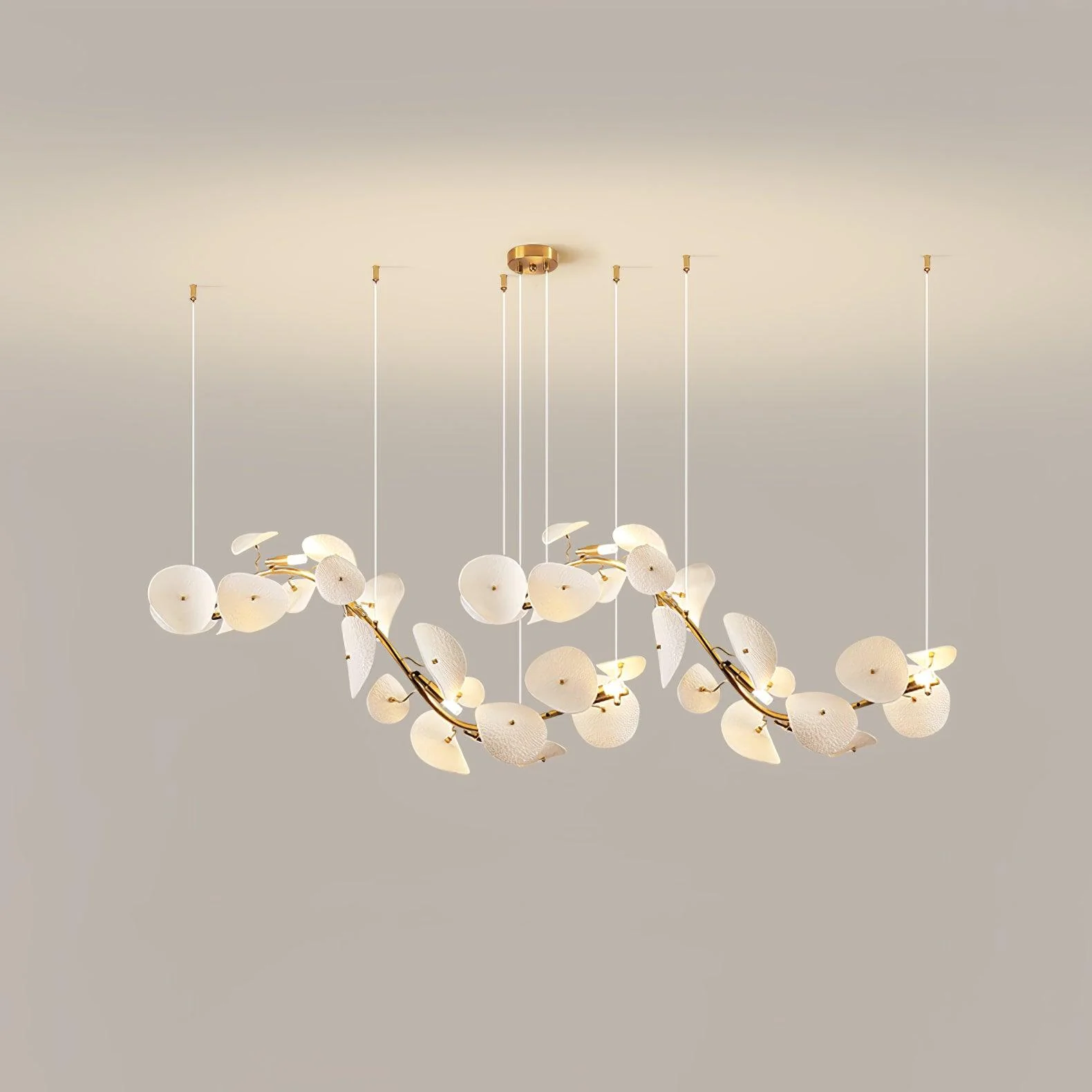 Virinira Modern Elegance Petal Ceramic Chandelier - Image 23