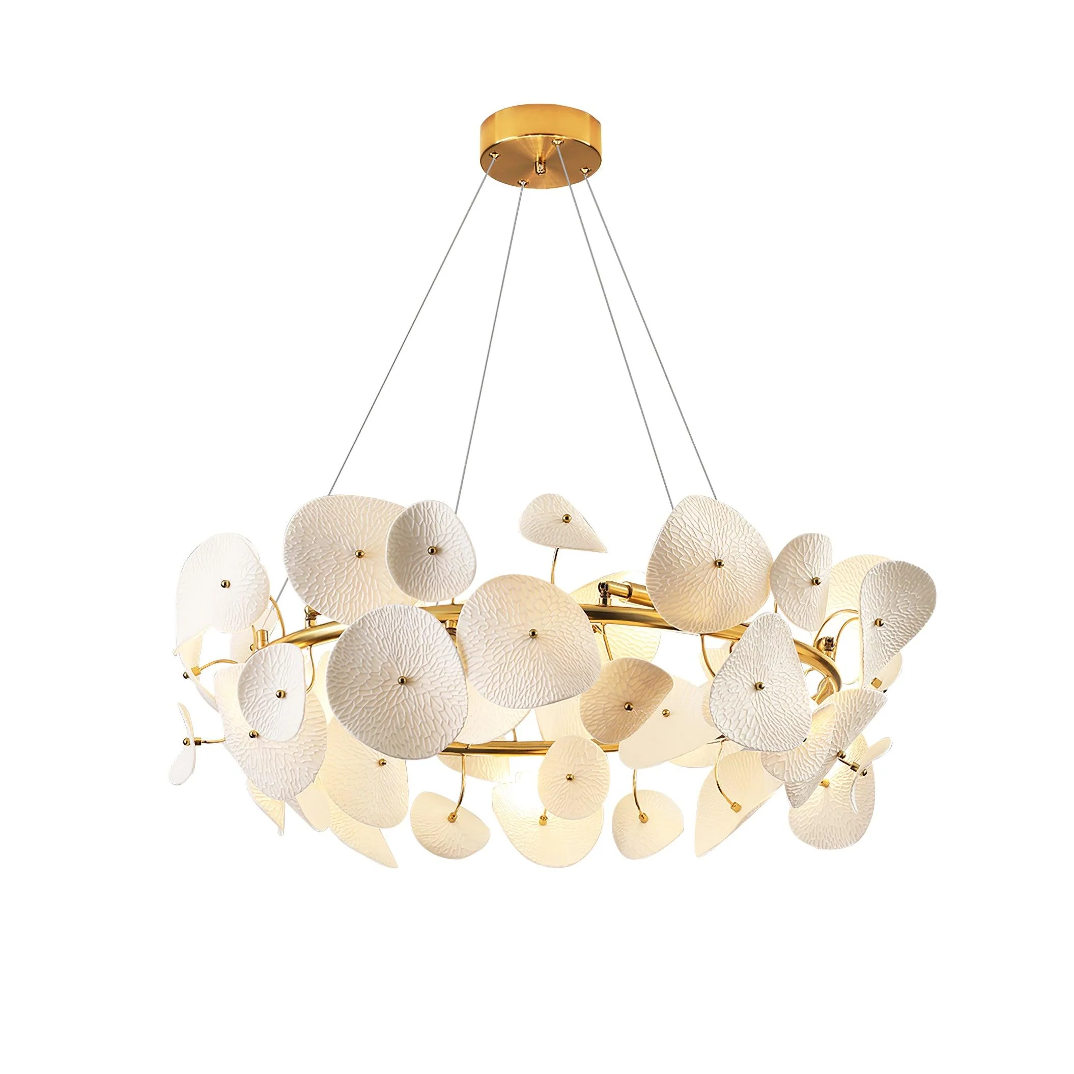 Virinira Modern Elegance Petal Ceramic Chandelier - Image 30