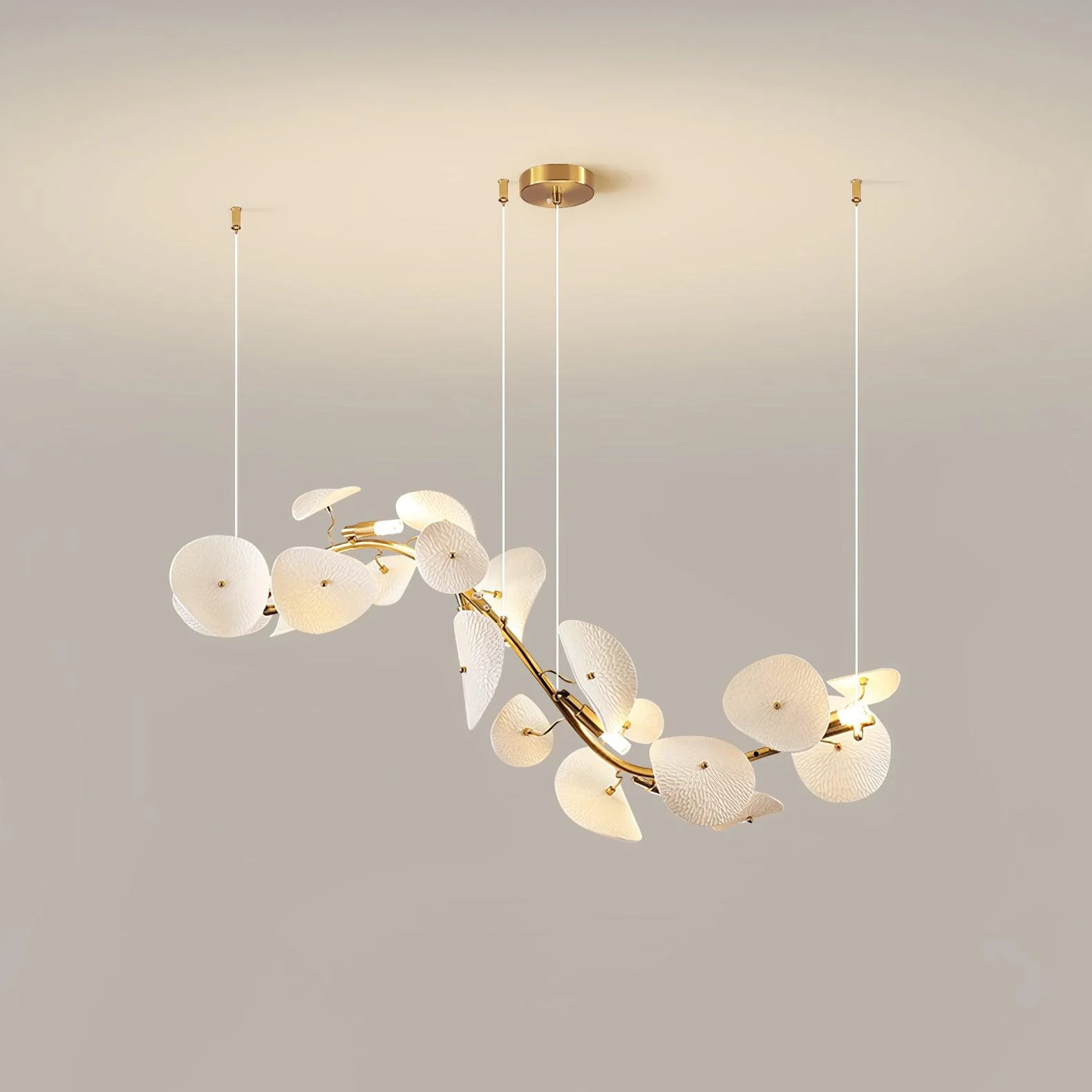 Virinira Modern Elegance Petal Ceramic Chandelier - Image 31