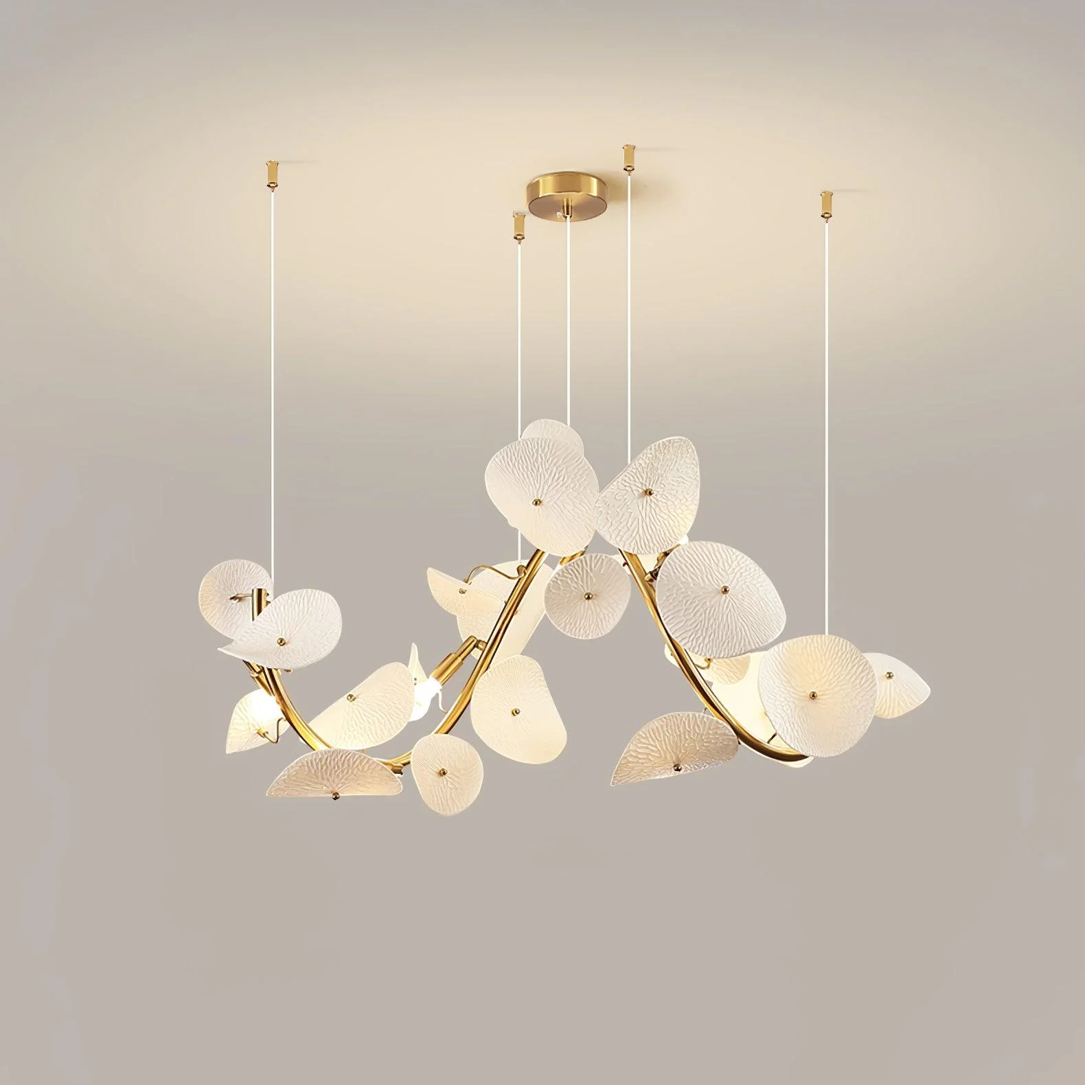 Virinira Modern Elegance Petal Ceramic Chandelier - Image 32