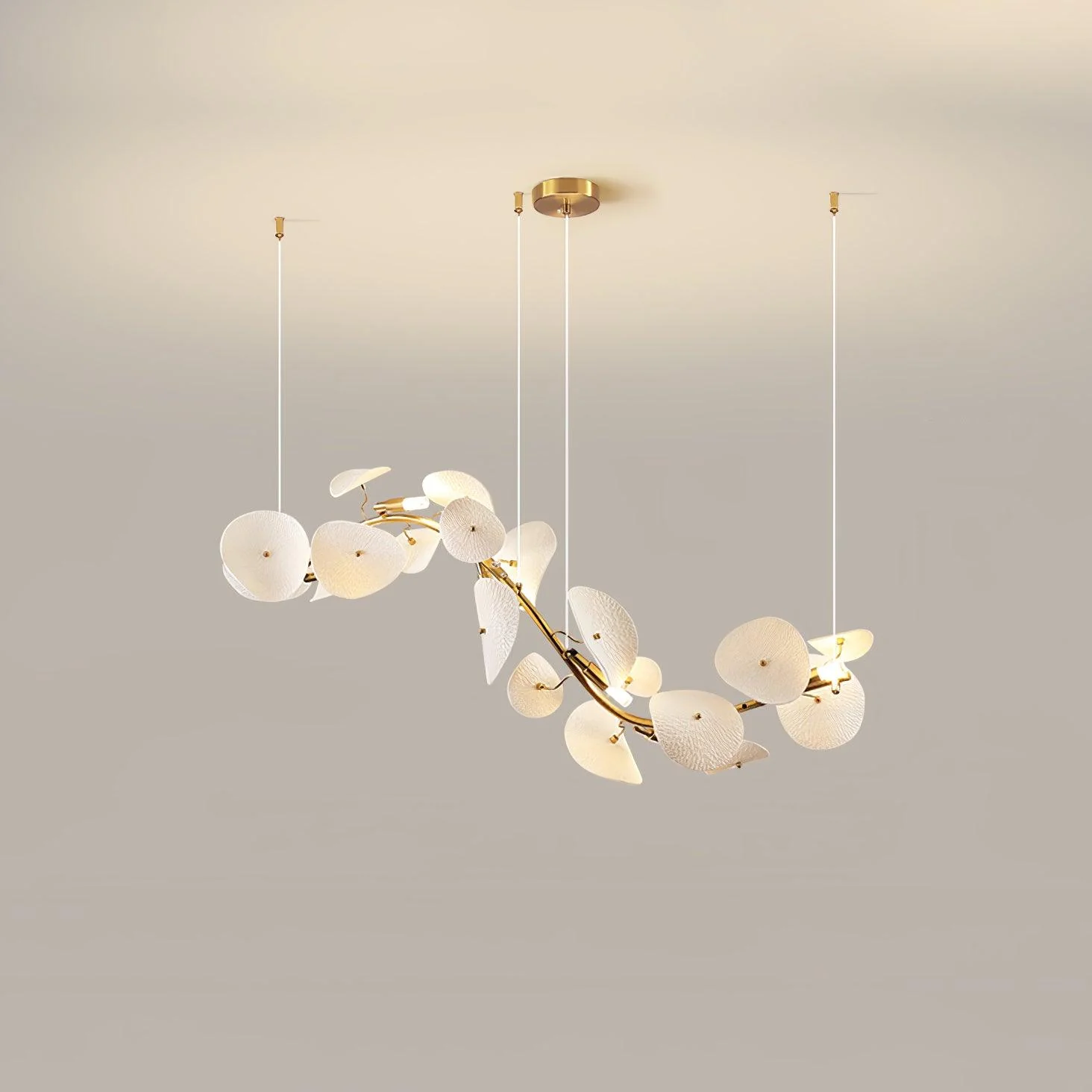 Virinira Modern Elegance Petal Ceramic Chandelier - Image 33