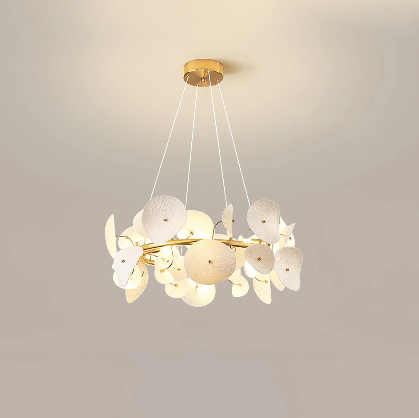 Virinira Modern Elegance Petal Ceramic Chandelier - Image 6