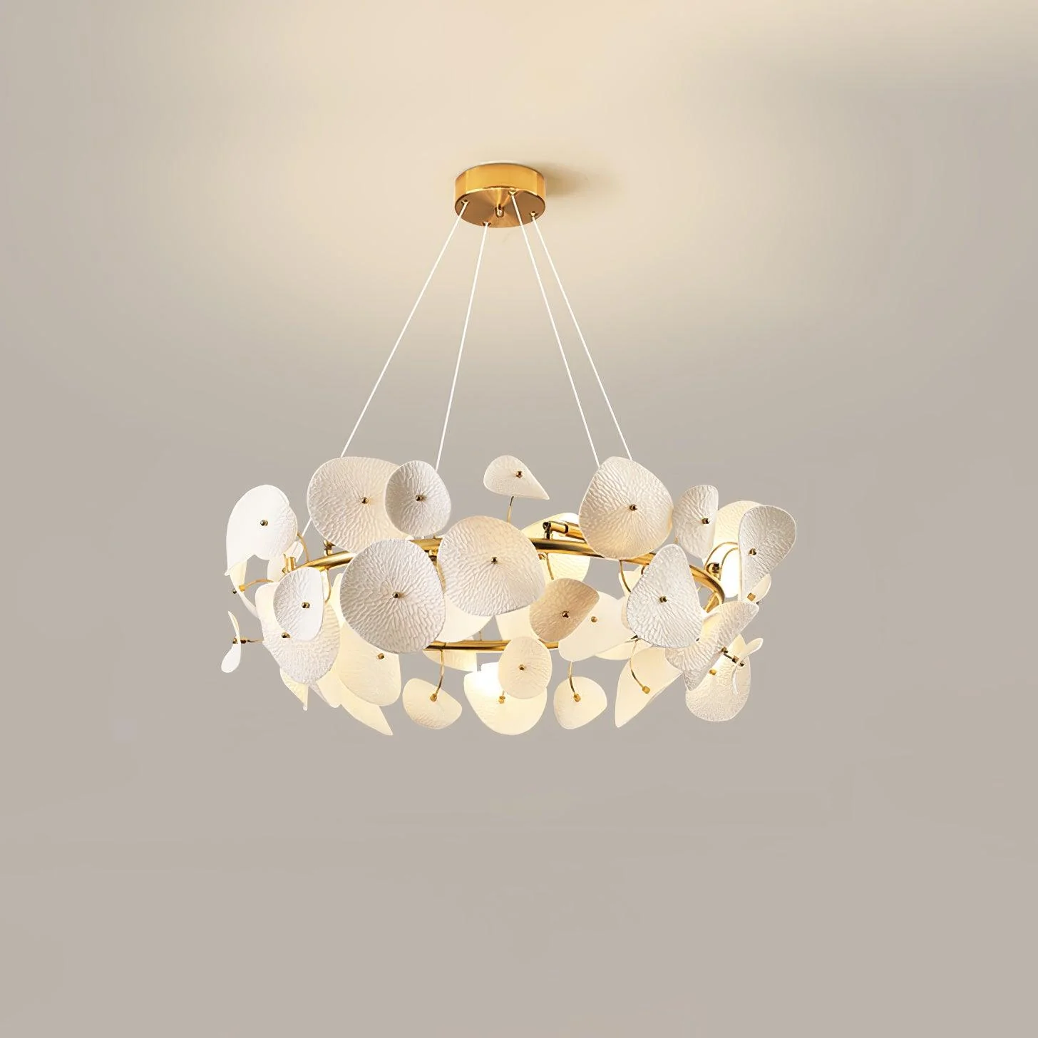 Virinira Modern Elegance Petal Ceramic Chandelier - Image 7