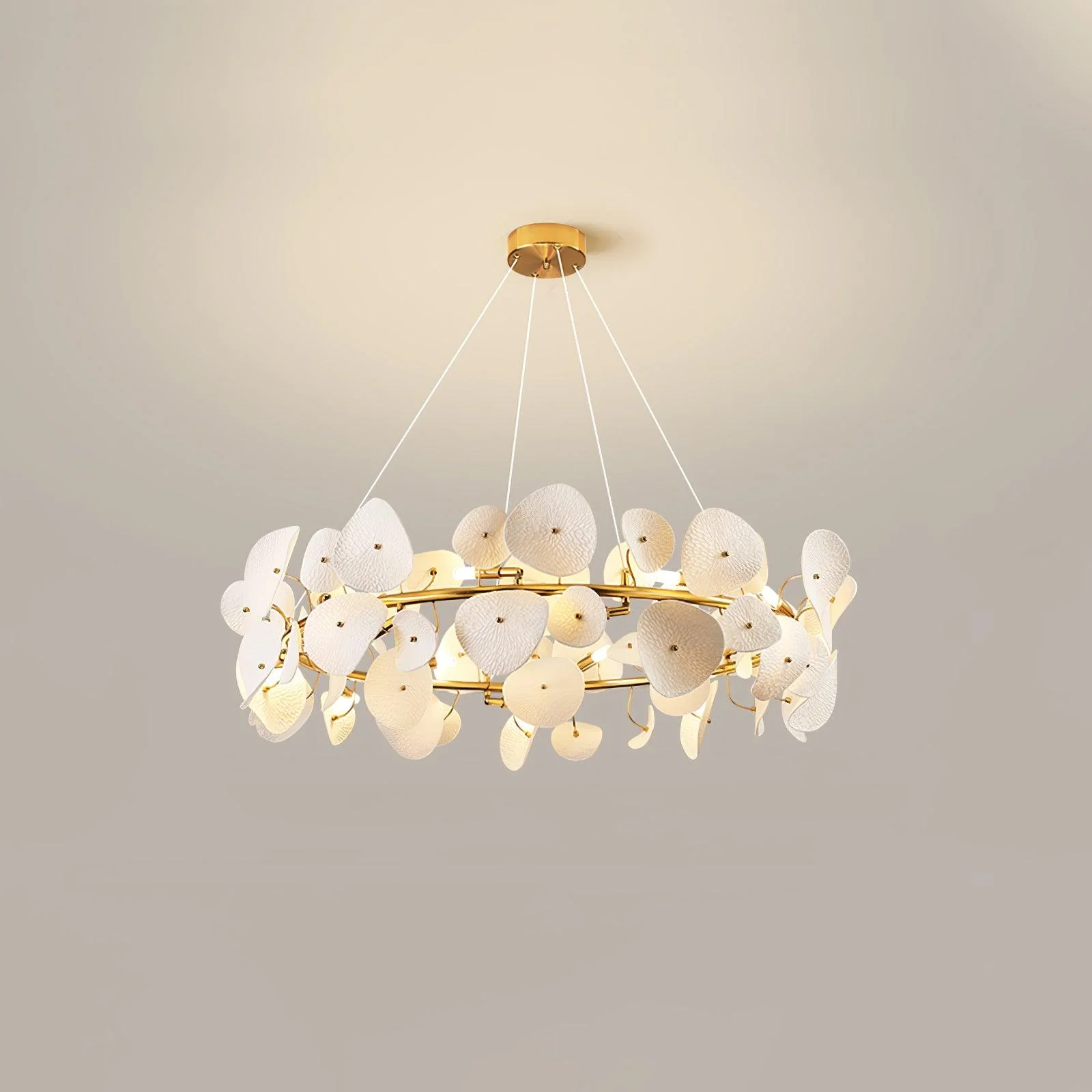 Virinira Modern Elegance Petal Ceramic Chandelier - Image 9