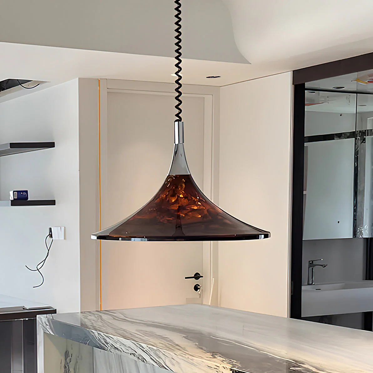 Viron Modern Plexiglass Pendant Light - Image 2