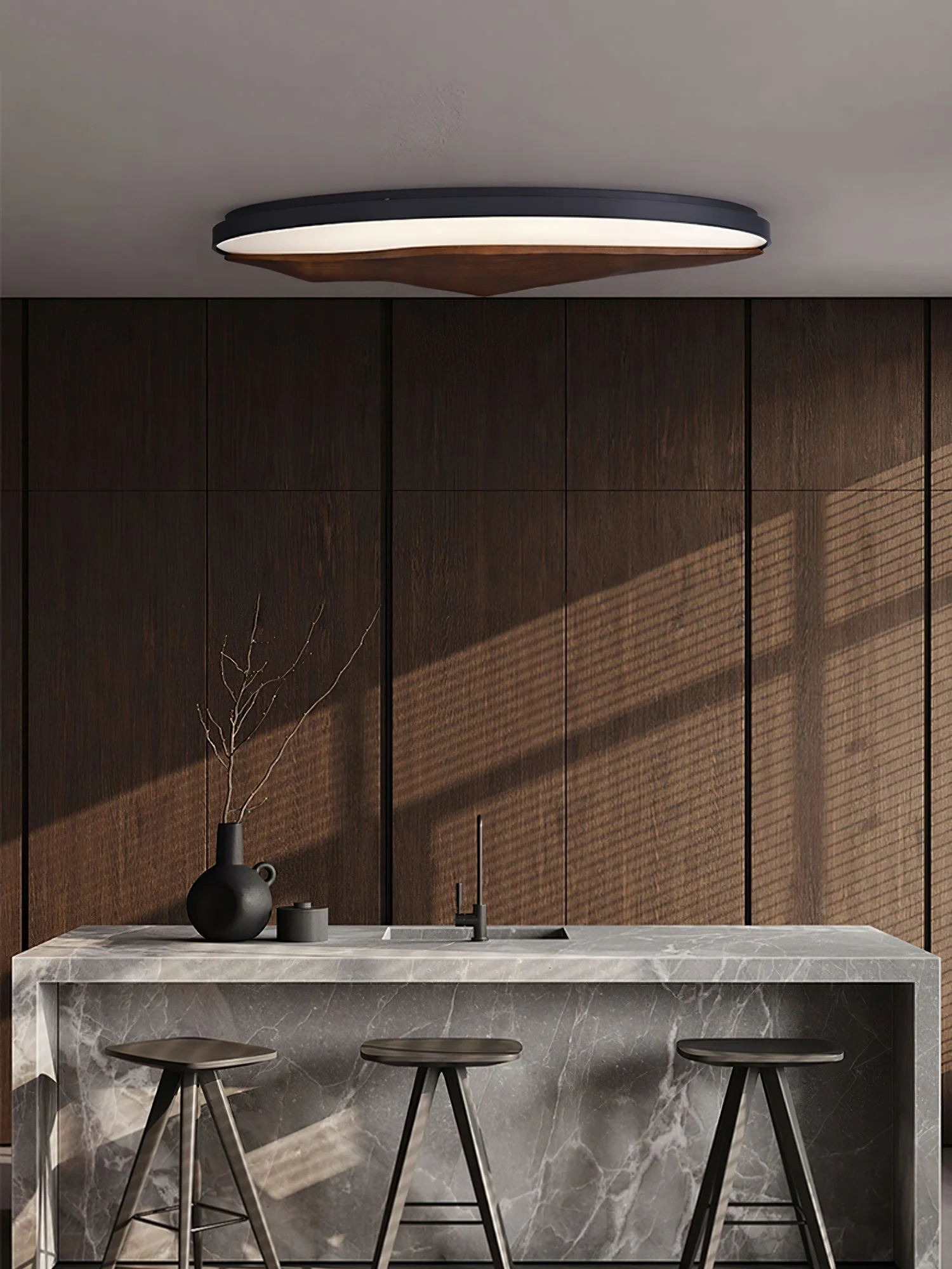Vishaarae Scandi Wooden Ceiling Light - Image 2
