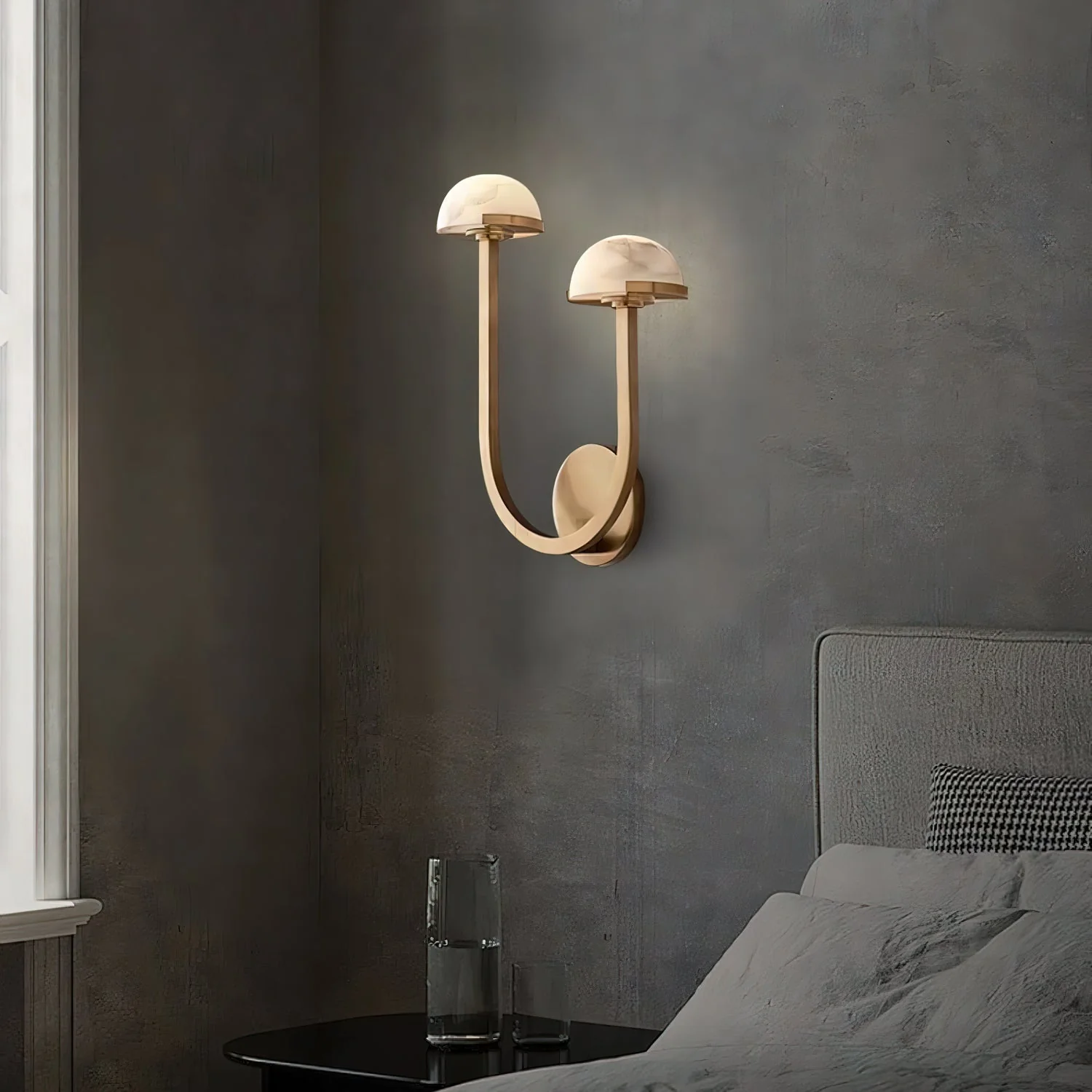 Vitalira Double Alabaster Wall Light - Image 34