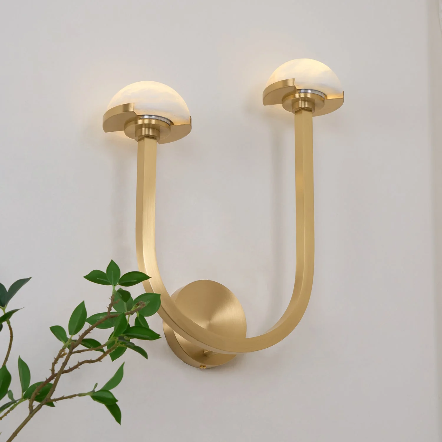 Vitalira Double Alabaster Wall Light - Image 35