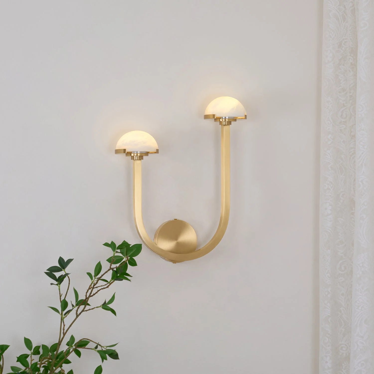 Vitalira Double Alabaster Wall Light - Image 36