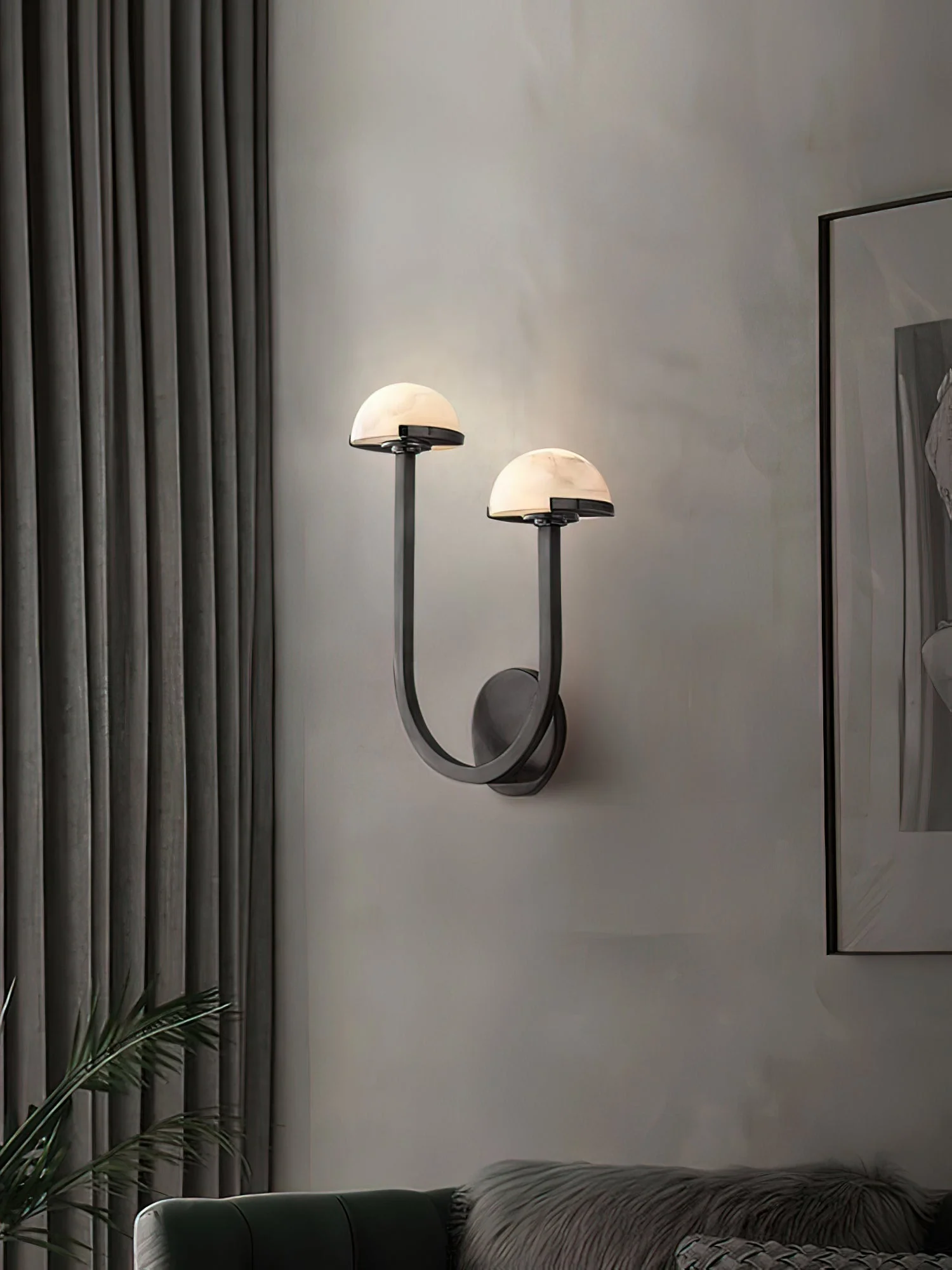 Vitalira Double Alabaster Wall Light - Image 5
