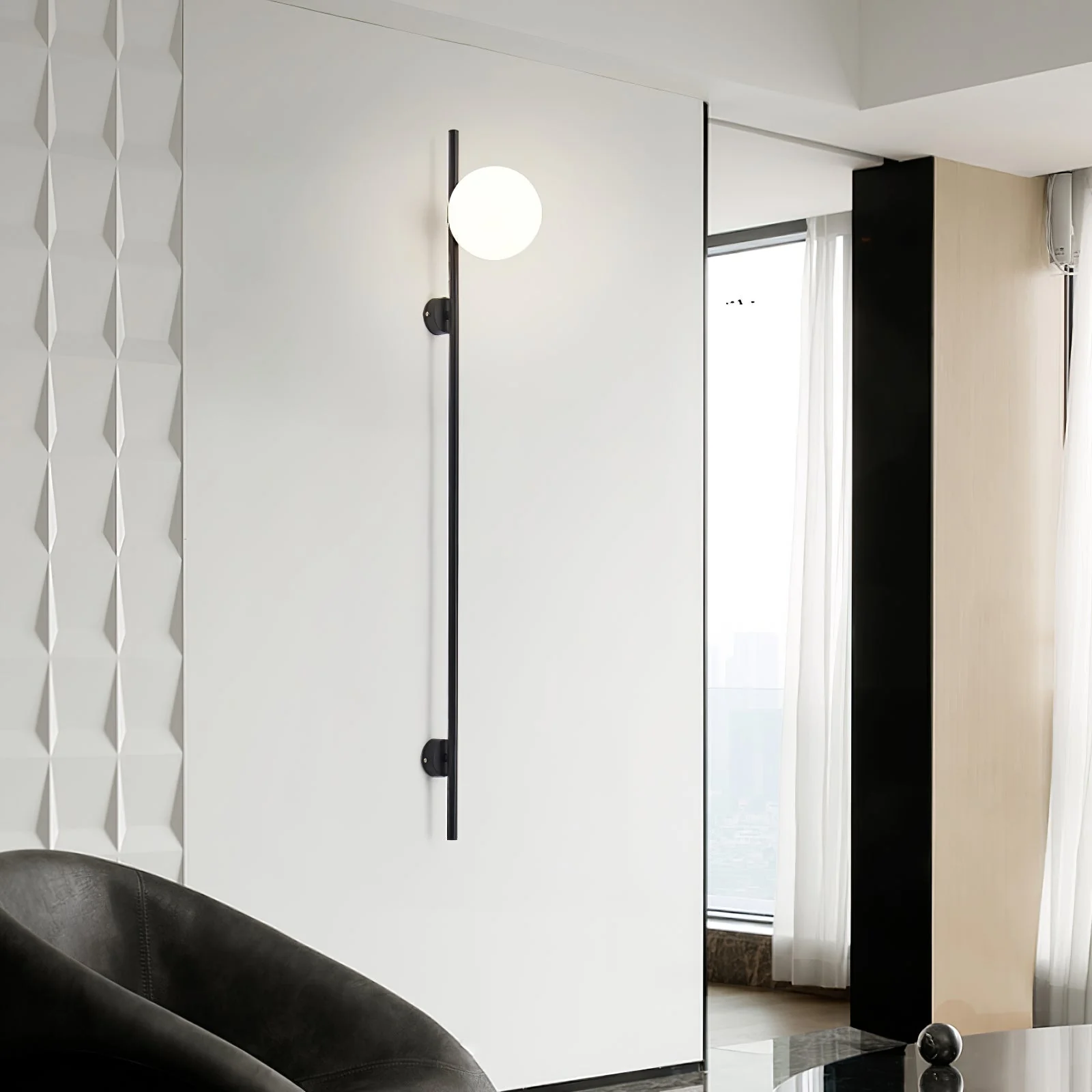 Vitheiel Modern Minimalist Glass Wall Light - Image 11