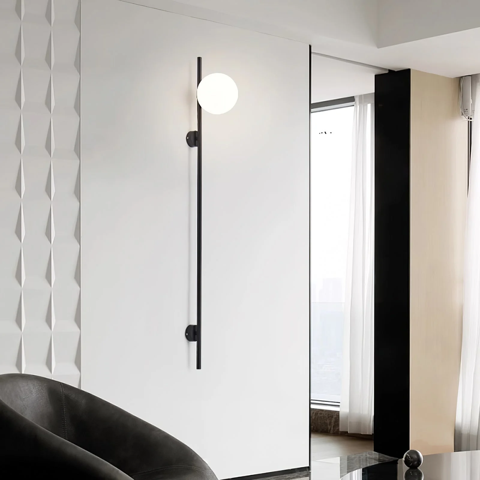 Vitheiel Modern Minimalist Glass Wall Light - Image 4