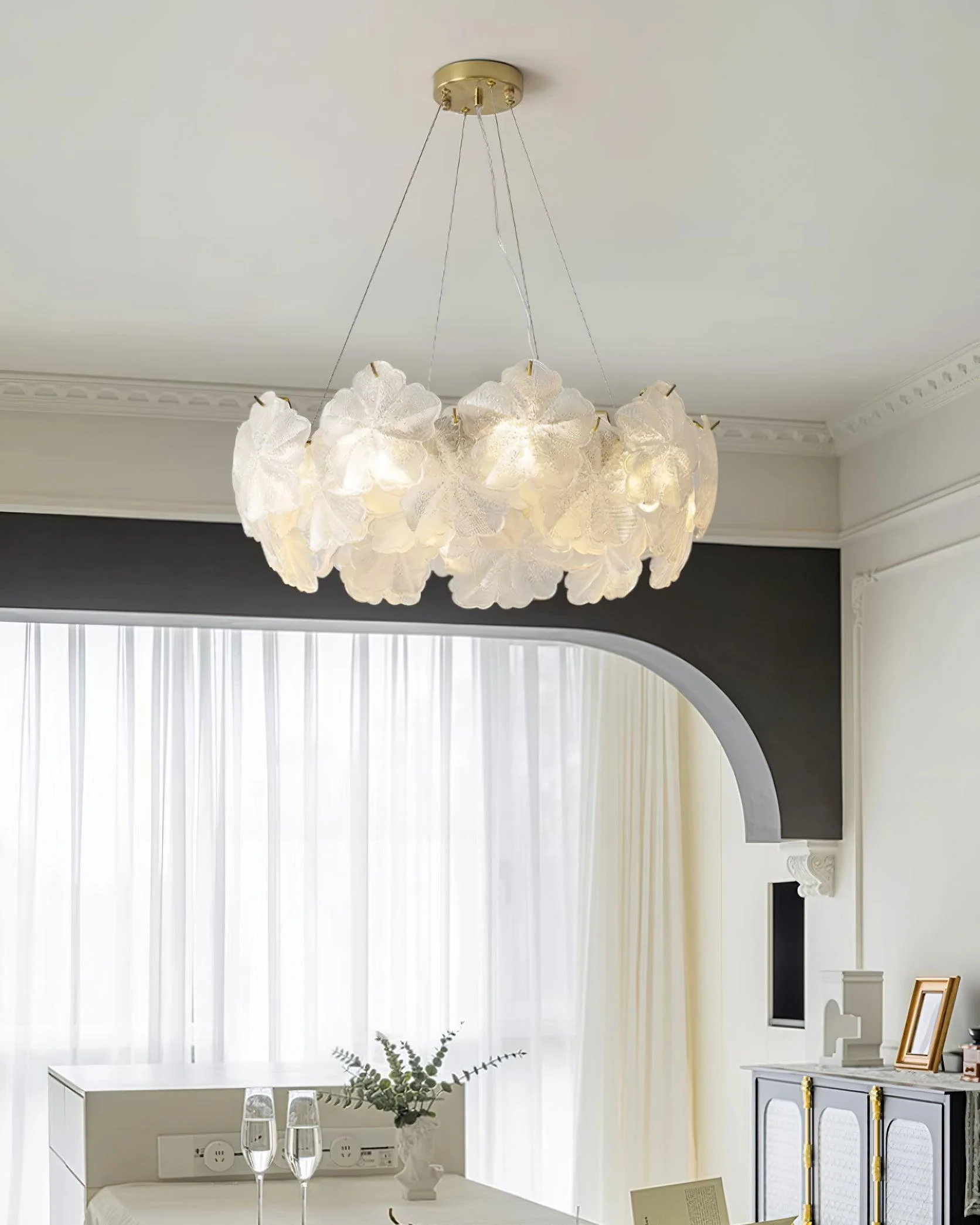 Vitheir Floral Glass Chandelier - Image 15