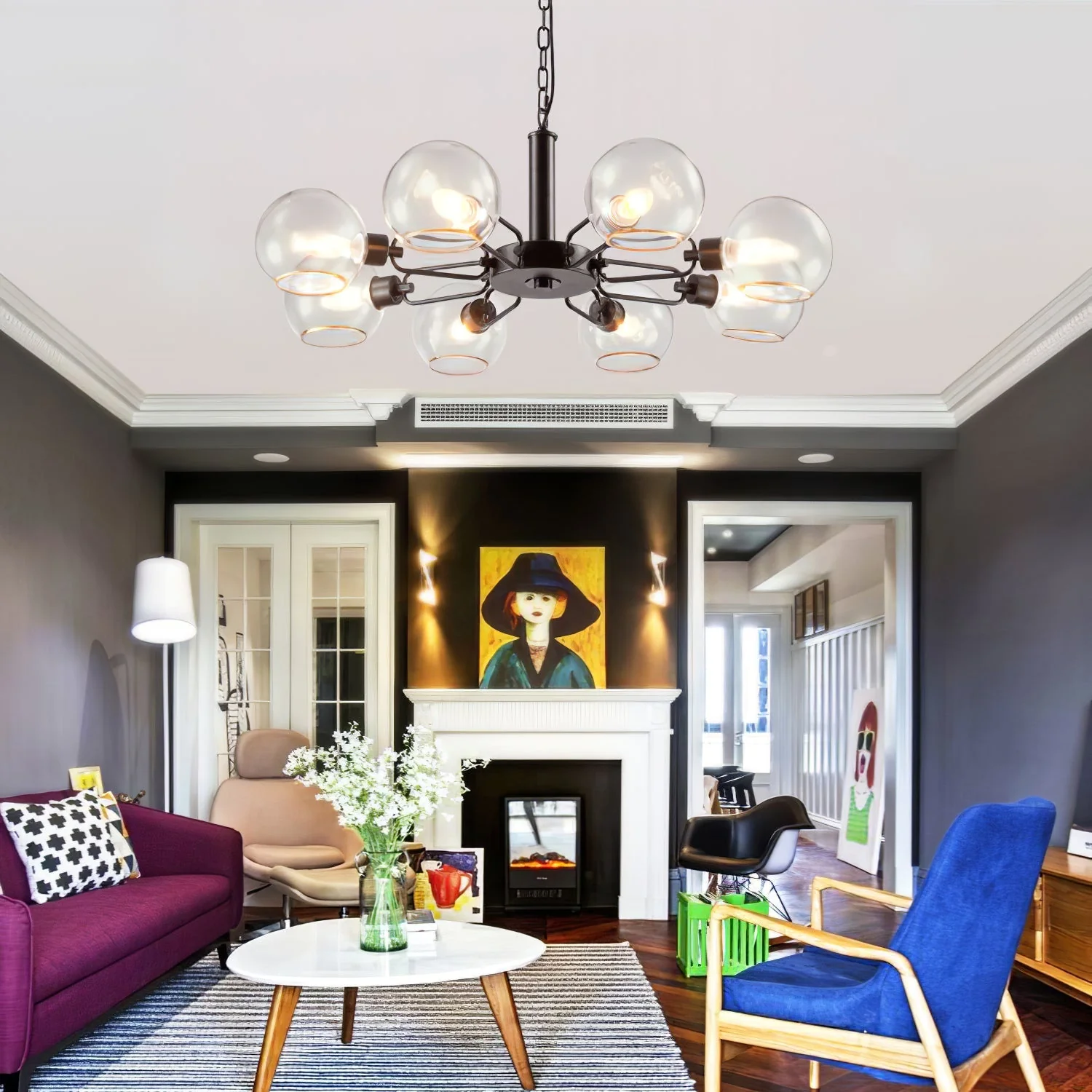 Vittali Contemporary Chandelier - Image 4