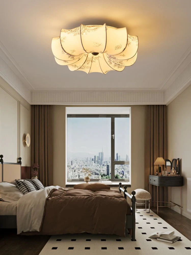 Vivaria Premium Nordic Art Wood Fabric Ceiling Light - Image 12