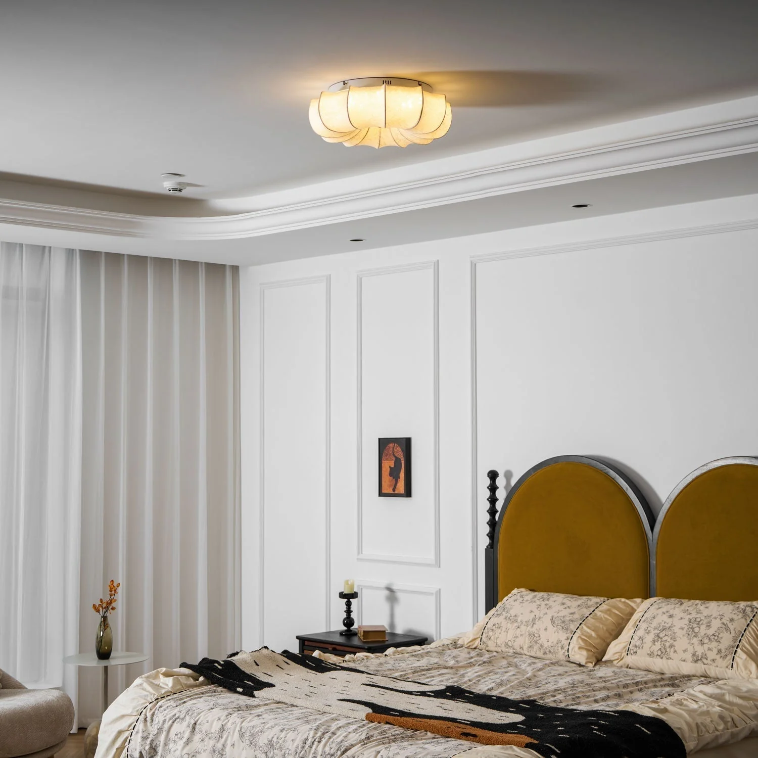 Vivaria Premium Nordic Art Wood Fabric Ceiling Light - Image 13