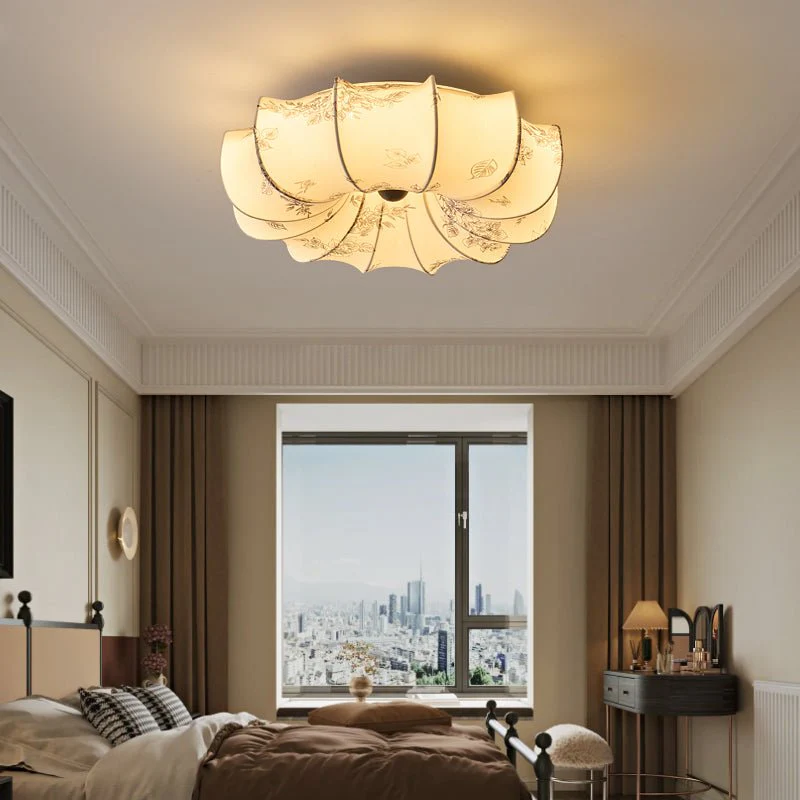 Vivaria Premium Nordic Art Wood Fabric Ceiling Light - Image 16