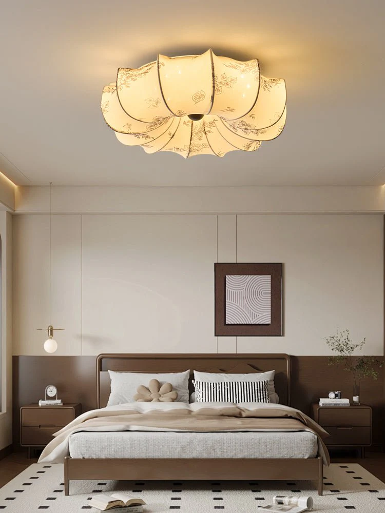 Vivaria Premium Nordic Art Wood Fabric Ceiling Light - Image 23